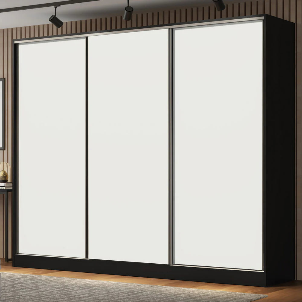 Ropero Placard Matrimonial 100% MDF Zurique 231cm Puertas Corredizas