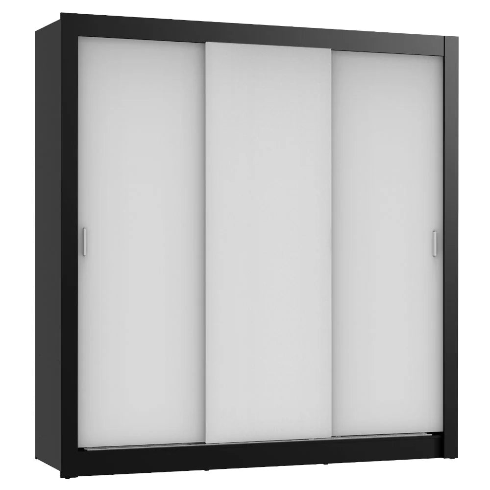 Ropero Placard Matrimonial Monaco 170CM Sin Espejo 3 Puertas Corredizas