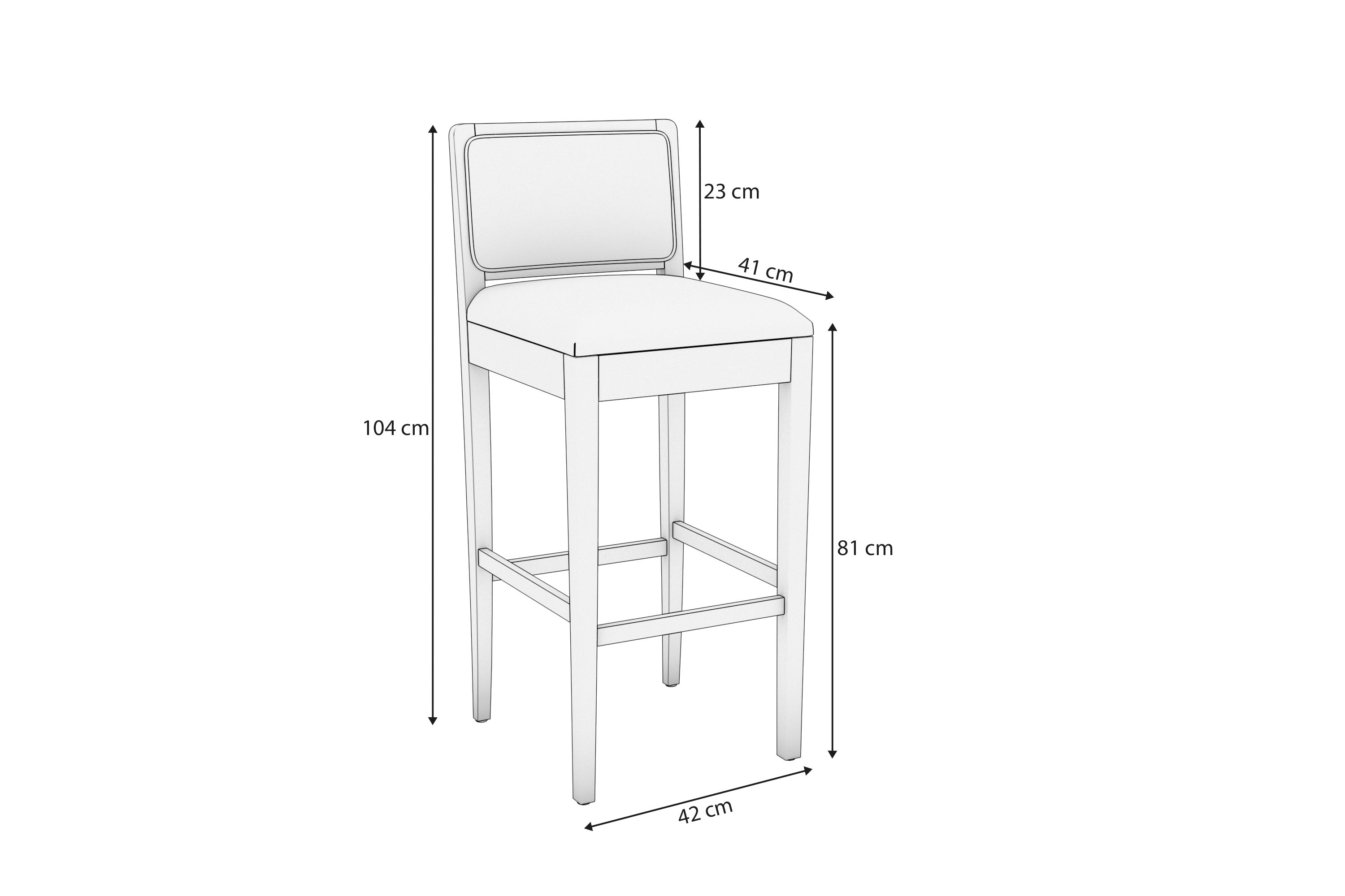 Banqueta Sara - Madera Maciza