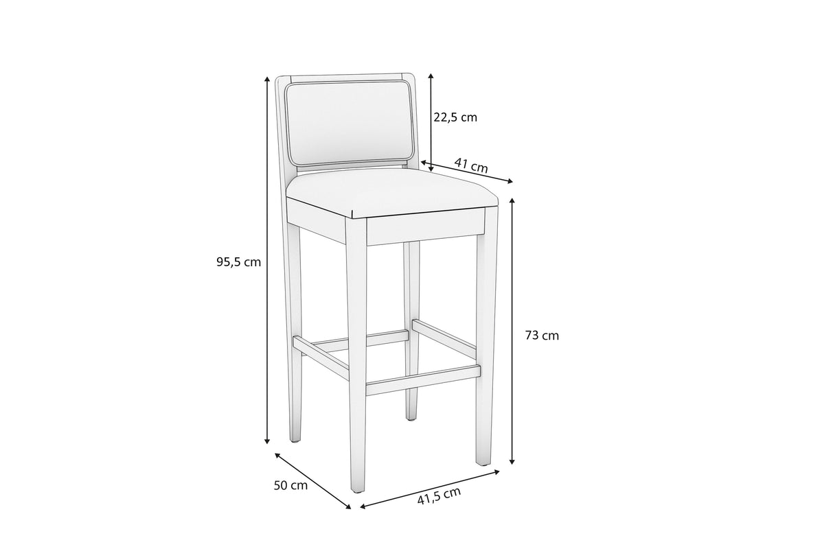 Banqueta Sara - Madera Maciza