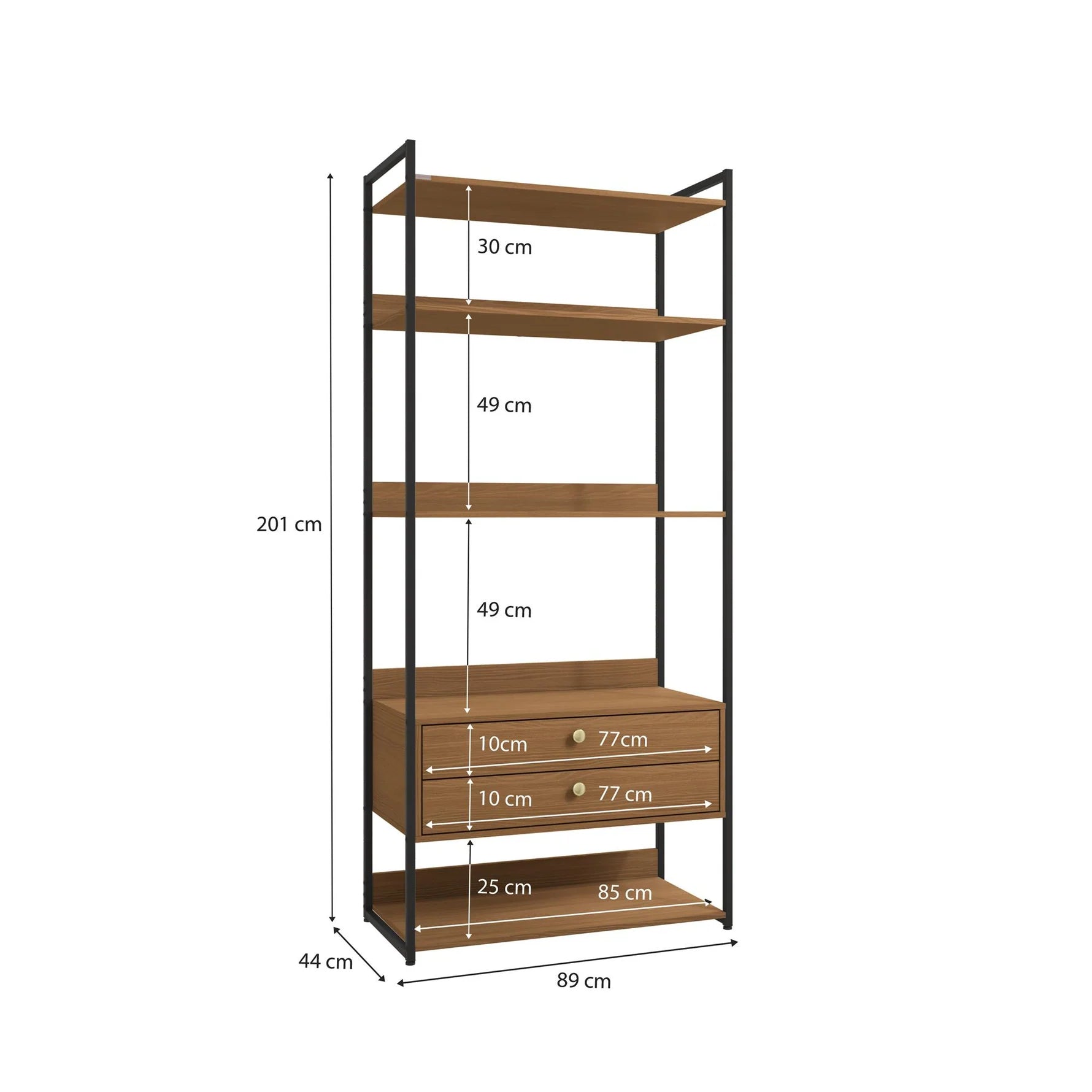 Combo Closet Abierto Modular P49 y P50 - Linea Industrial