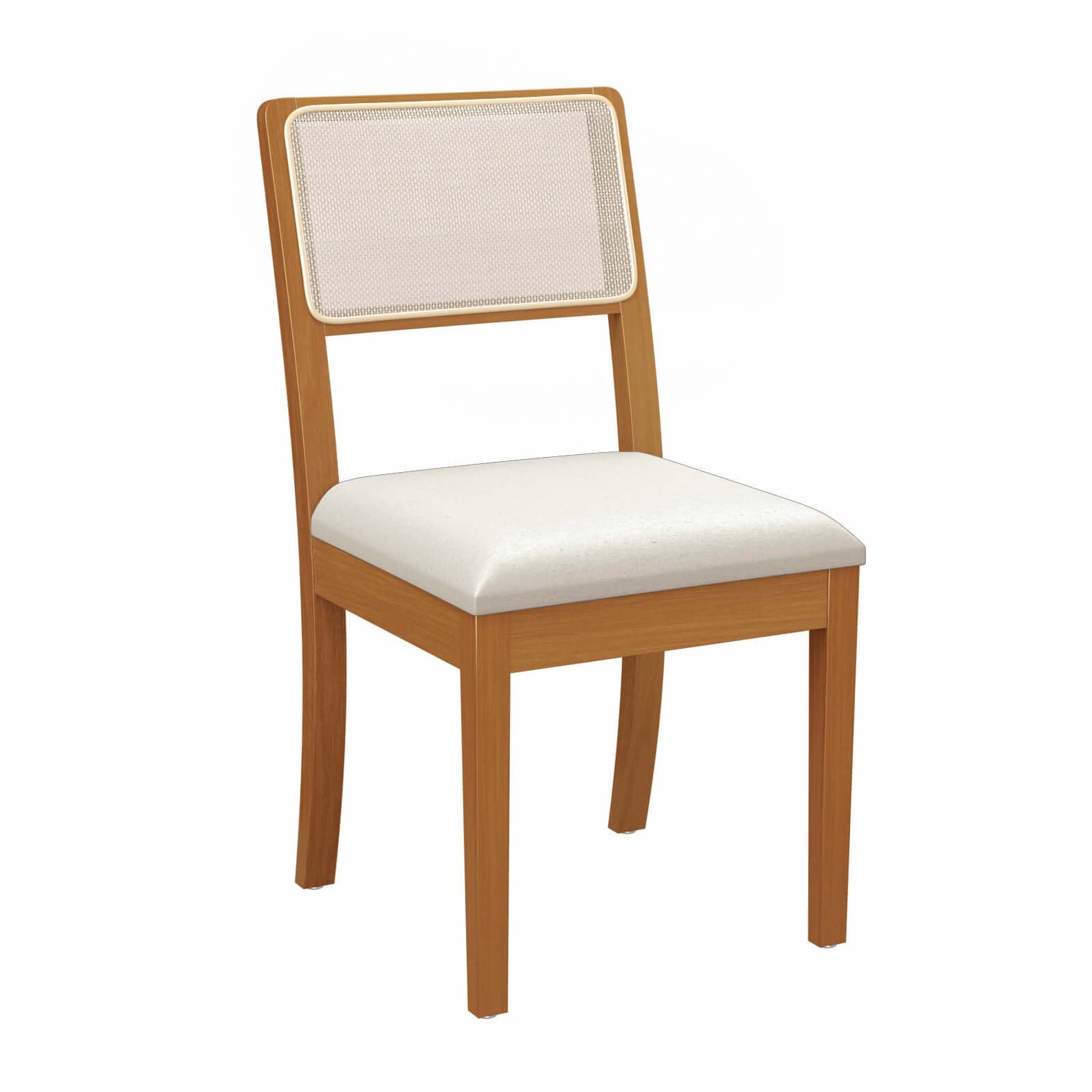 Juego de Comedor Rebeca 4 Sillas Madera Maciza y Vidrio Sobrepuesto