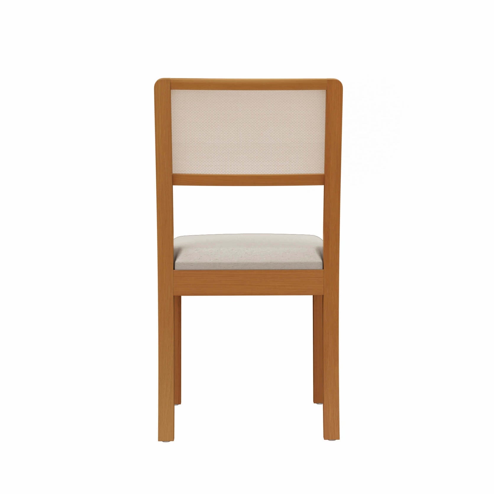 Juego de Comedor Rebeca 4 Sillas Madera Maciza y Vidrio Sobrepuesto