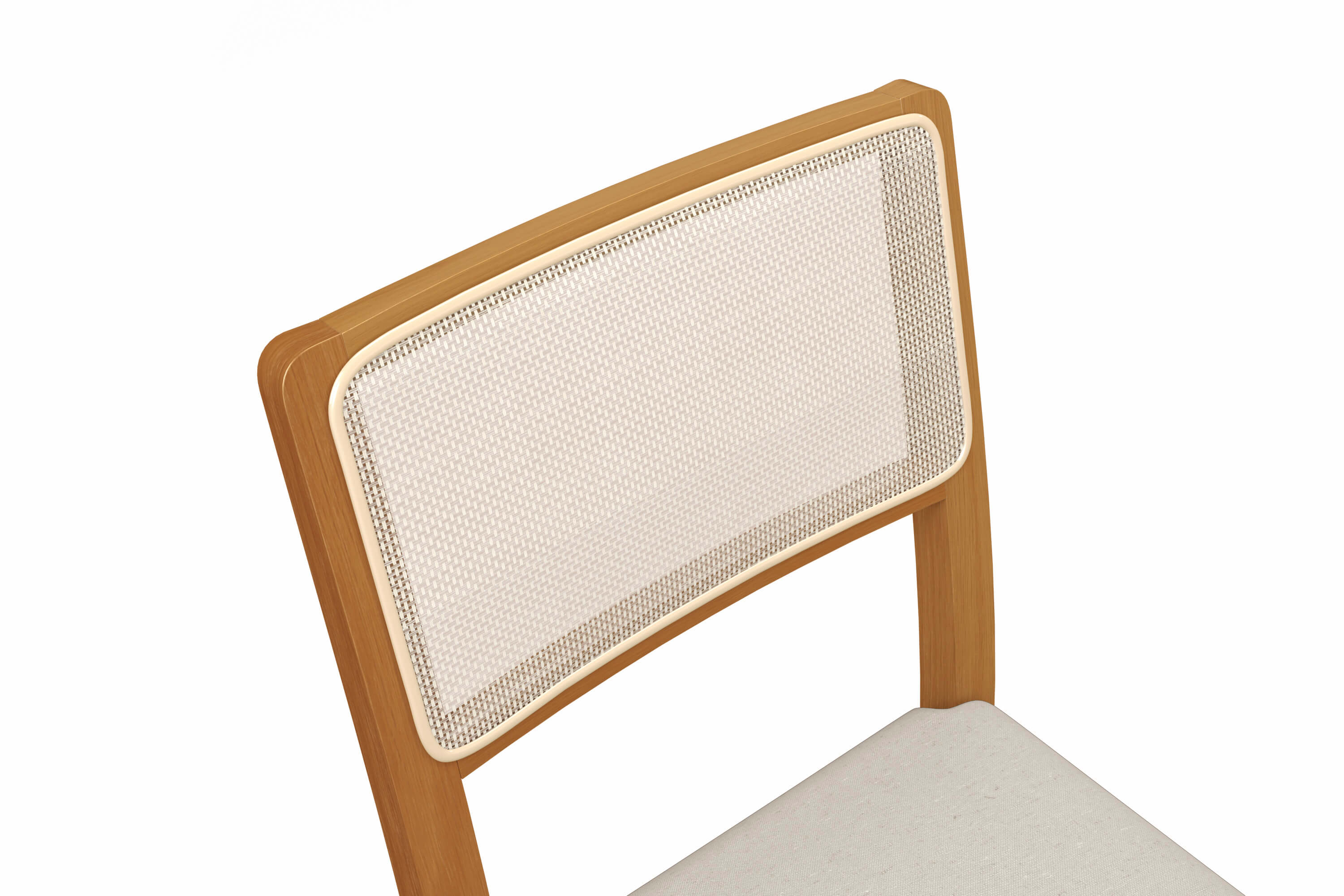 Juego de Comedor Rebeca 4 Sillas Madera Maciza y Vidrio Sobrepuesto