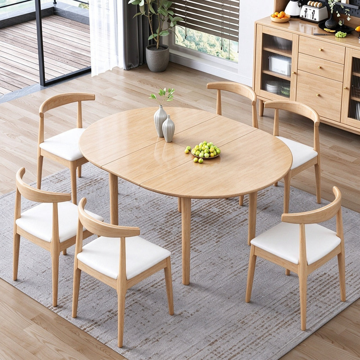 Juego de Comedor Oslo con 4 sillas Bergen