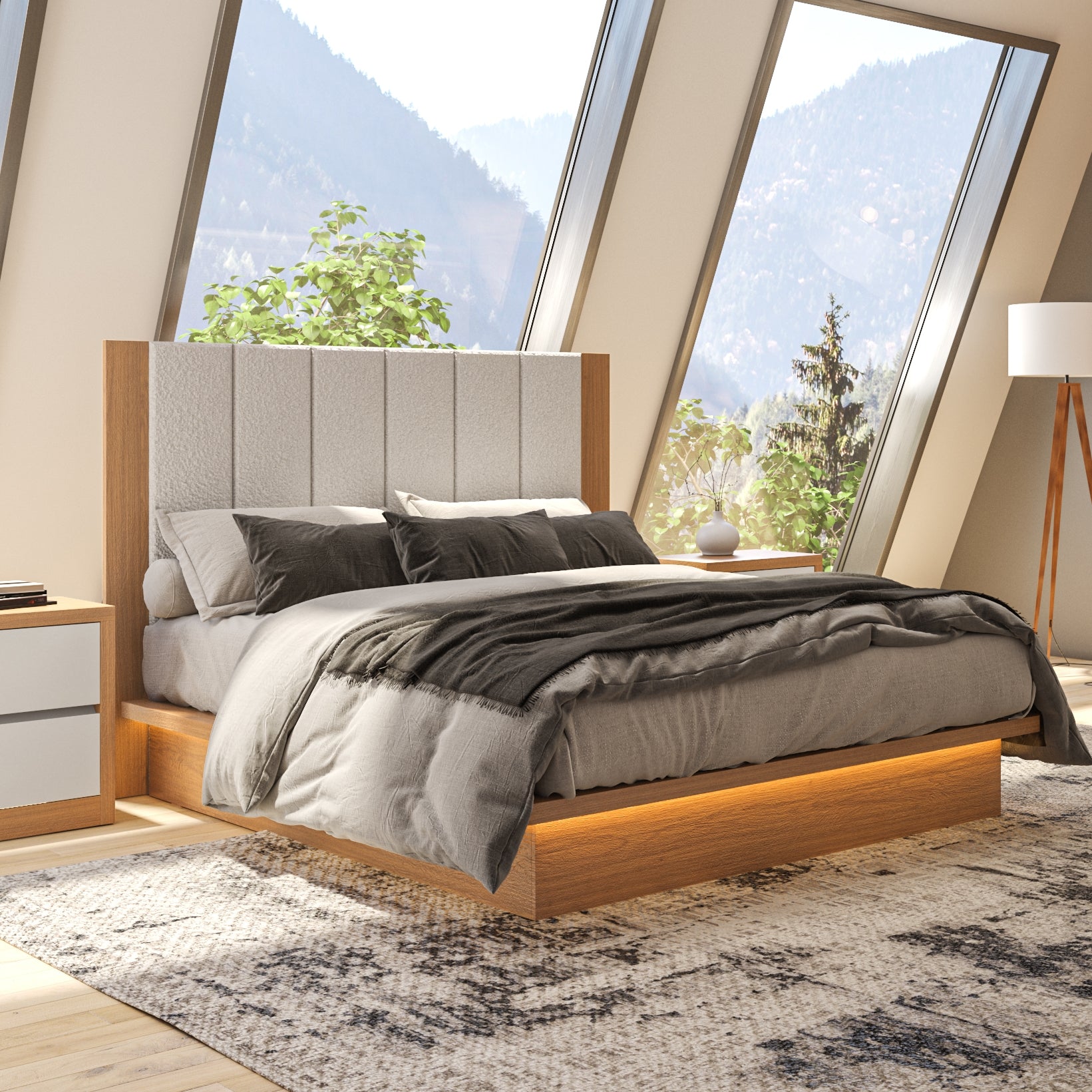 Respaldar de cama Tapizada 175cm Lorena