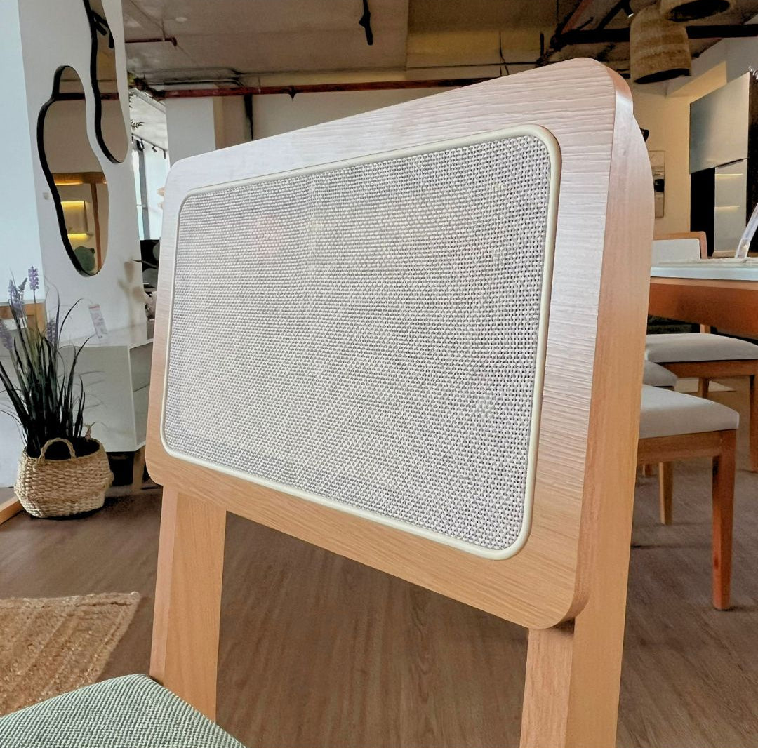 Juego de comedor Melina 120cm con 4 Sillas Ova 100% MDF