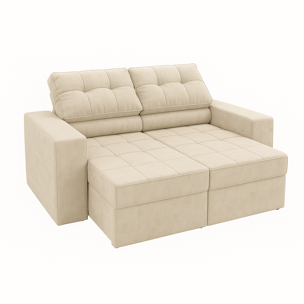 SOFA RETRACTIL/RECLINABLE 6 POSICIONES LANUS 206CM