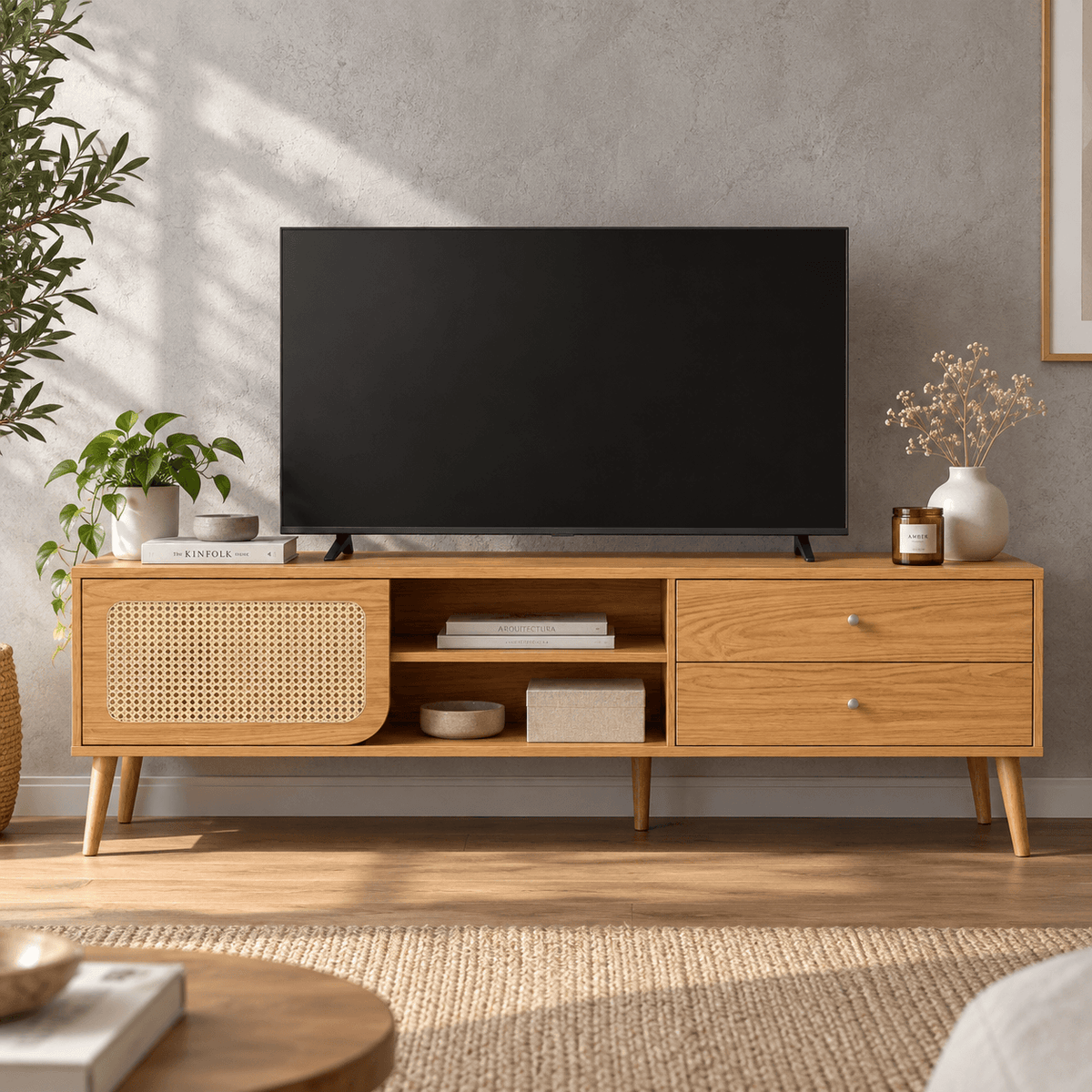 Rack TV 180CM - Linea Agustina 100% MDF