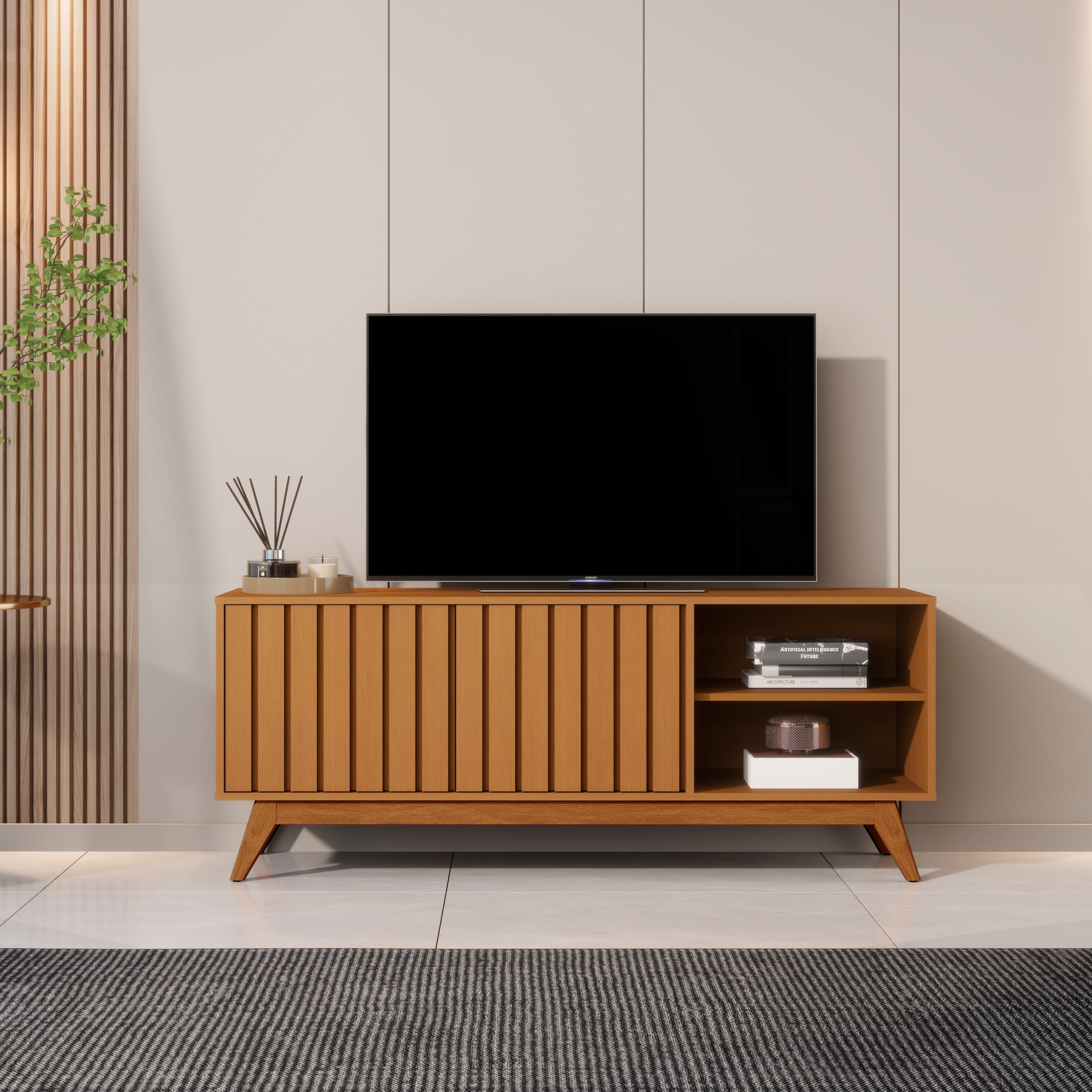 Rack TV Ripado 140CM - Listones de madera