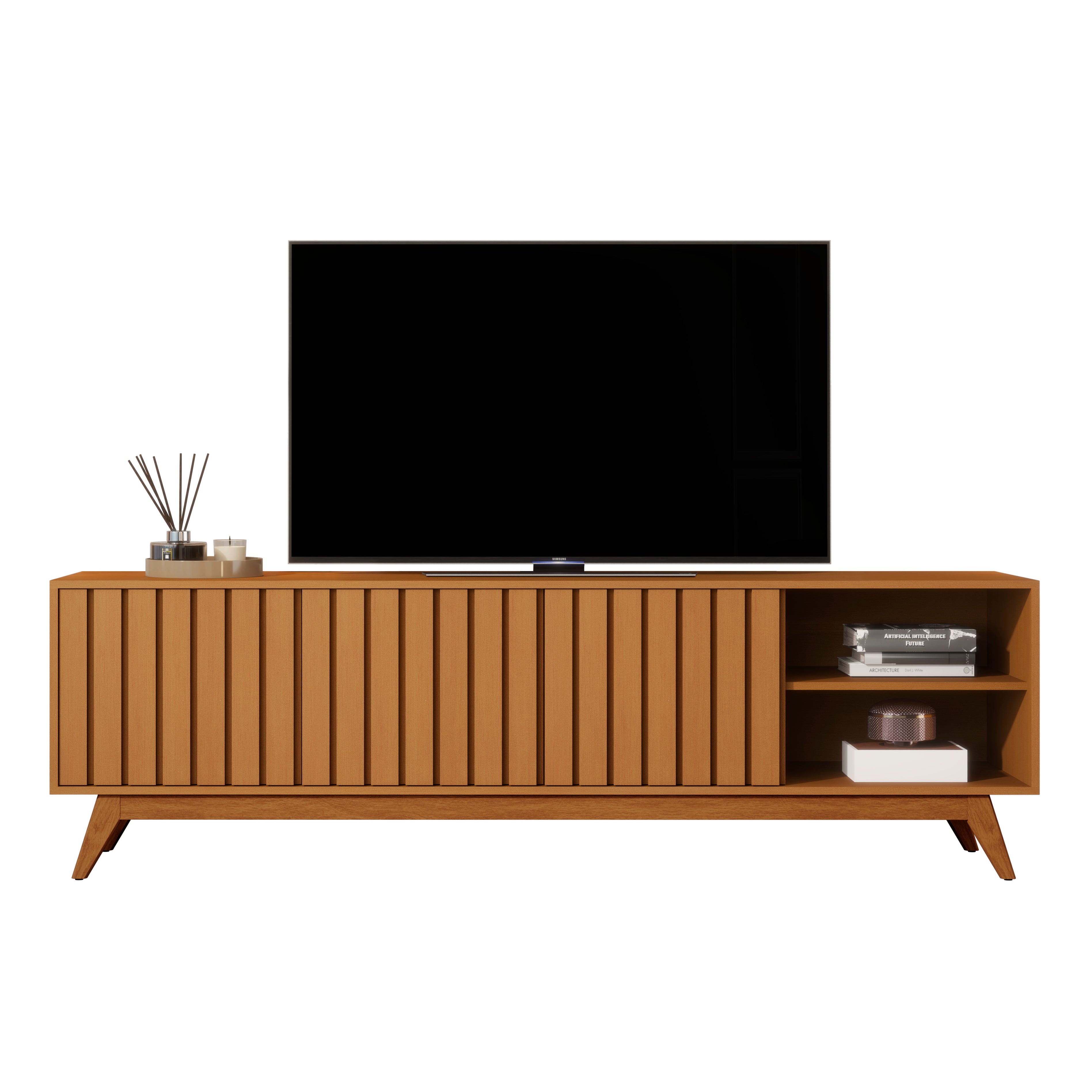 Rack TV Ripado 180CM - Listones de madera