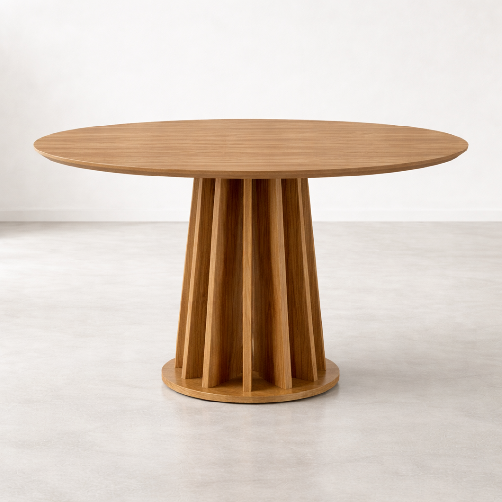 Mesa de Comedor Berlin Redonda 105CM - 100% MDF