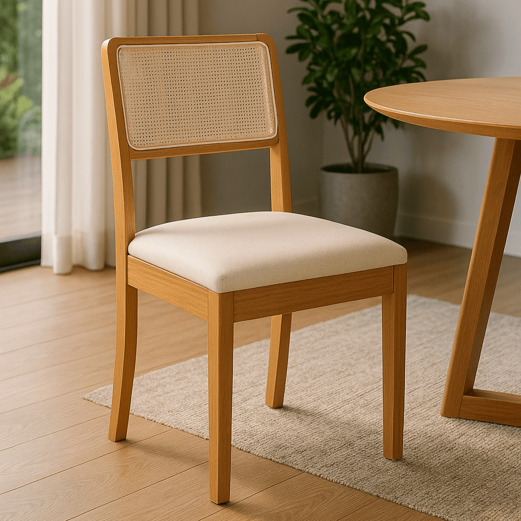 Silla Lola - Madera Maciza Ratan Natural