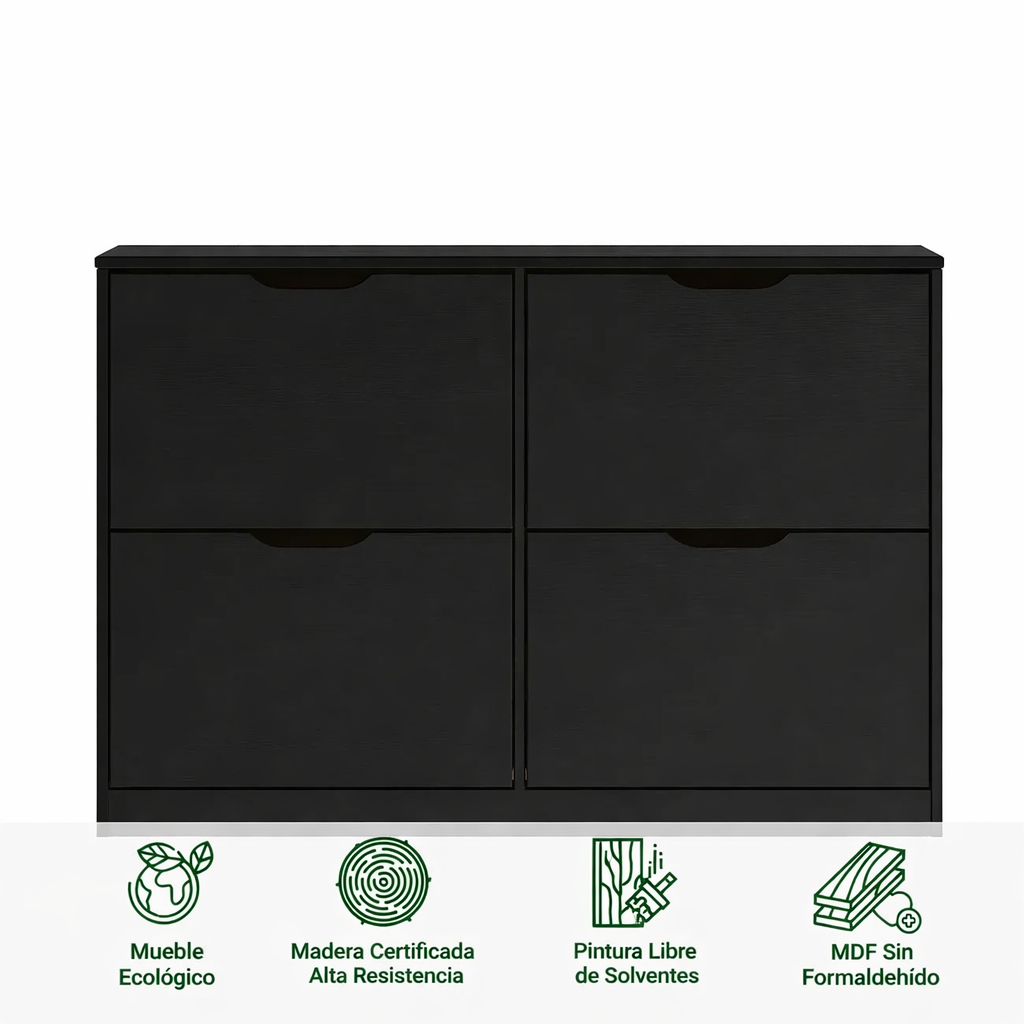 Zapatera Vertical 24 Pares Bali - Madera Maciza