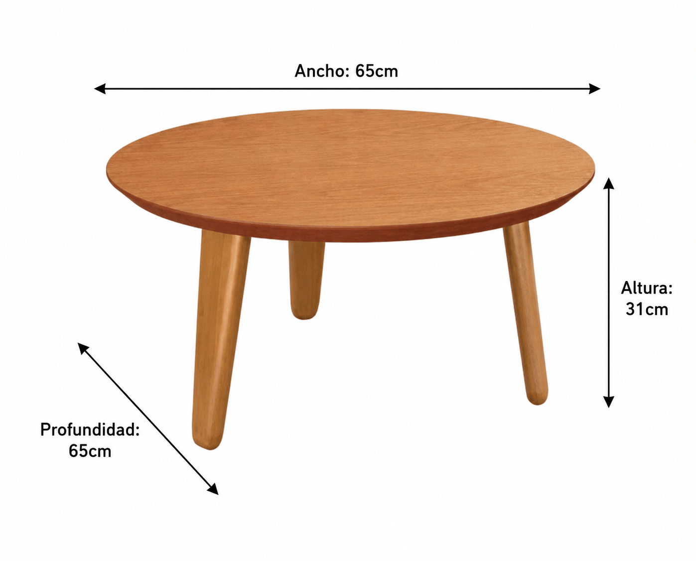 Mesa Ratona Aira 65cm - Madera Maciza