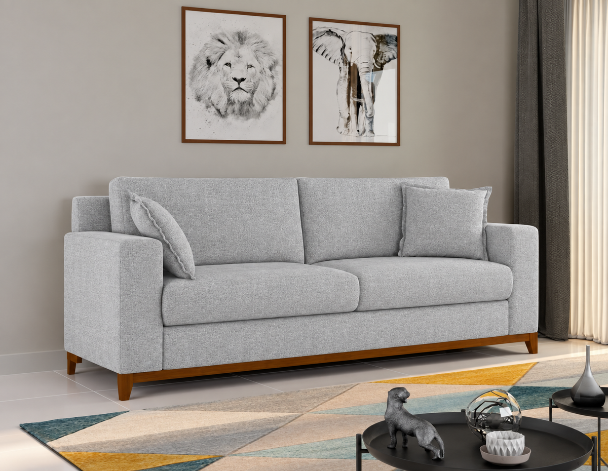 Sofa Scoti 200cm c/Patas de Madera