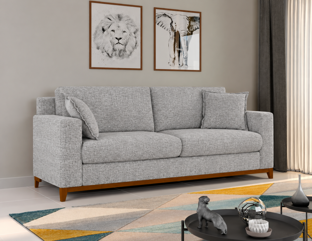Sofa Scoti 200cm c/Patas de Madera