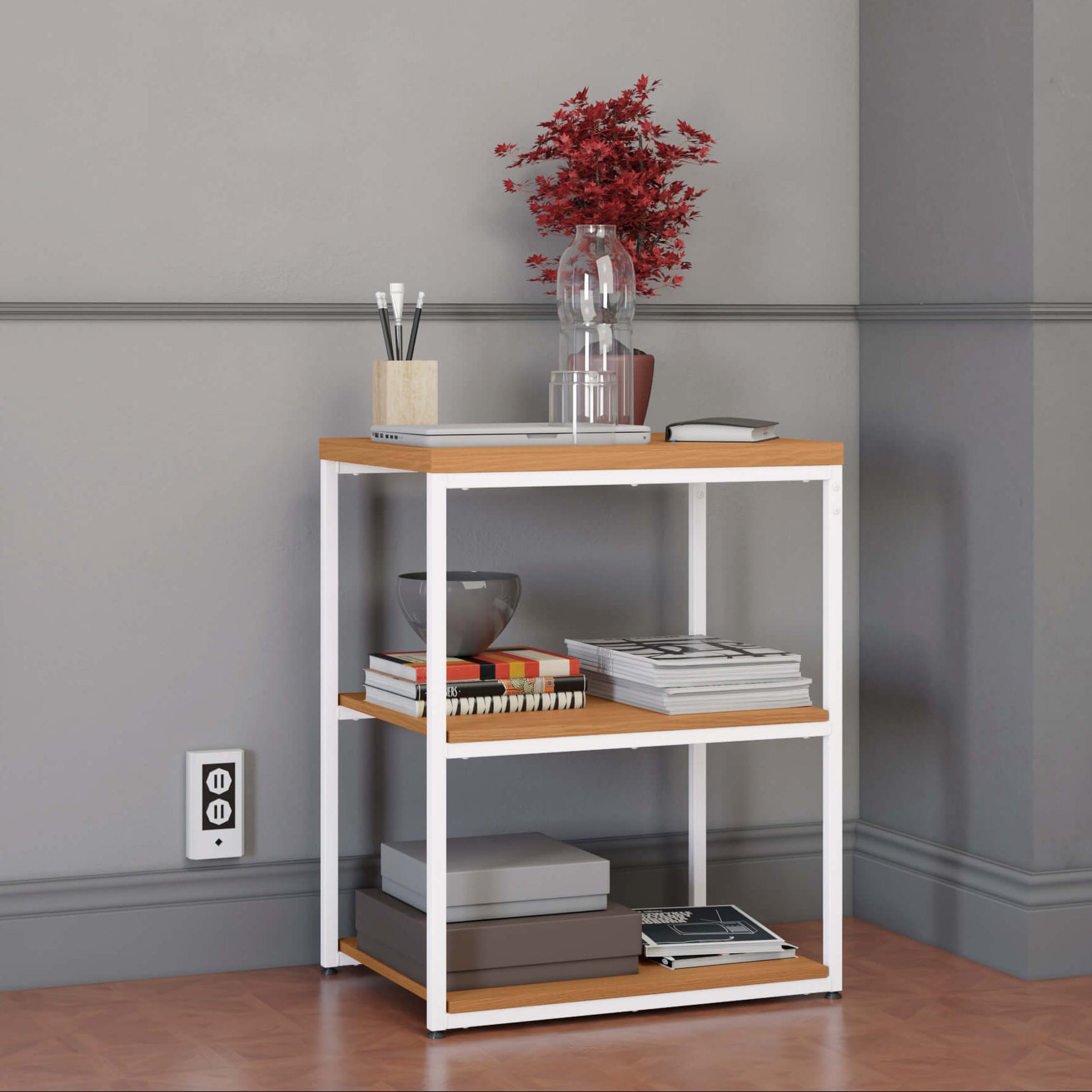 ESTANTE BIBLIOTECA LINEA INDUSTRIAL HIERRO - BALTON HOGAR