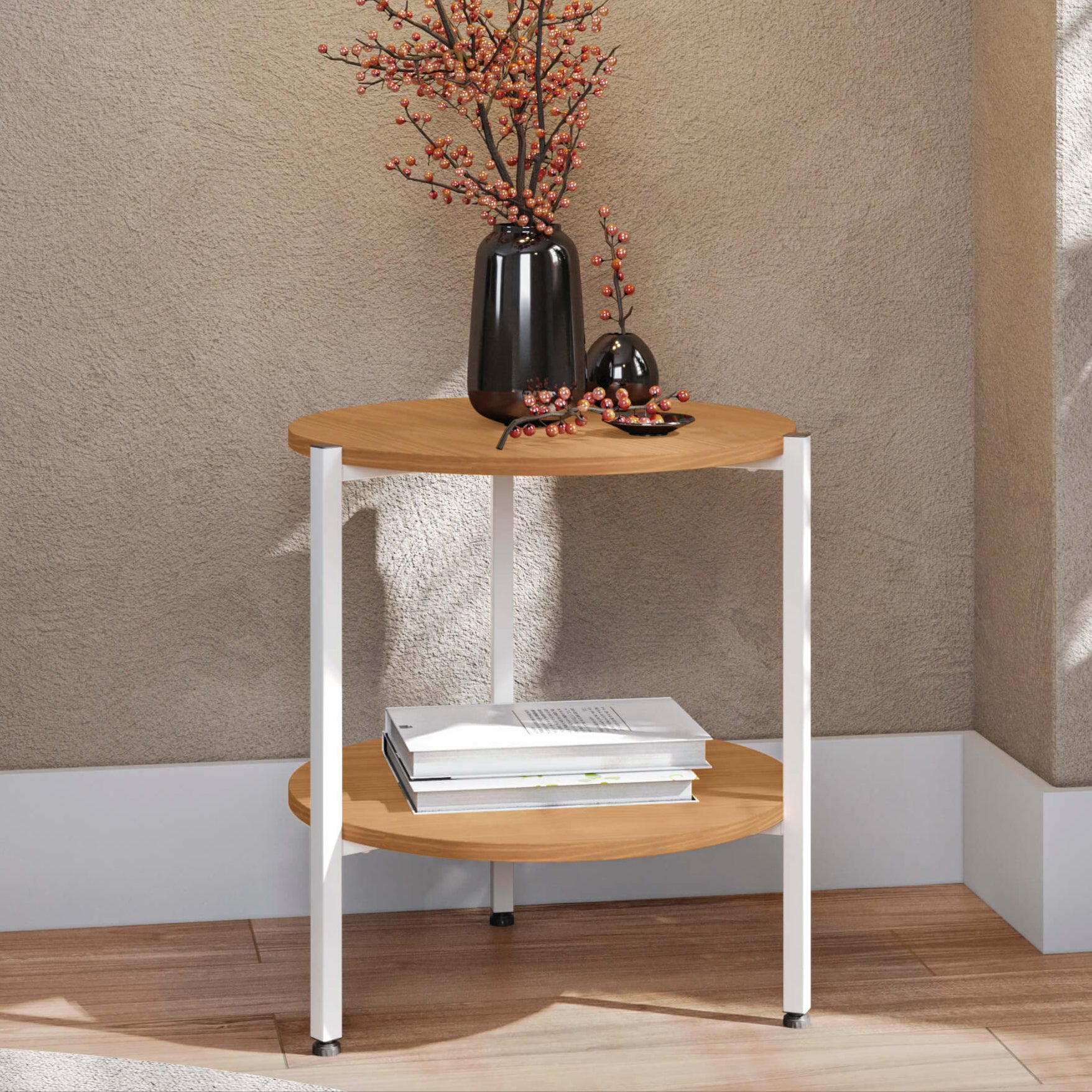 MESA ESQUINERA LINEA INDUSTRIAL HIERRO - BALTON HOGAR