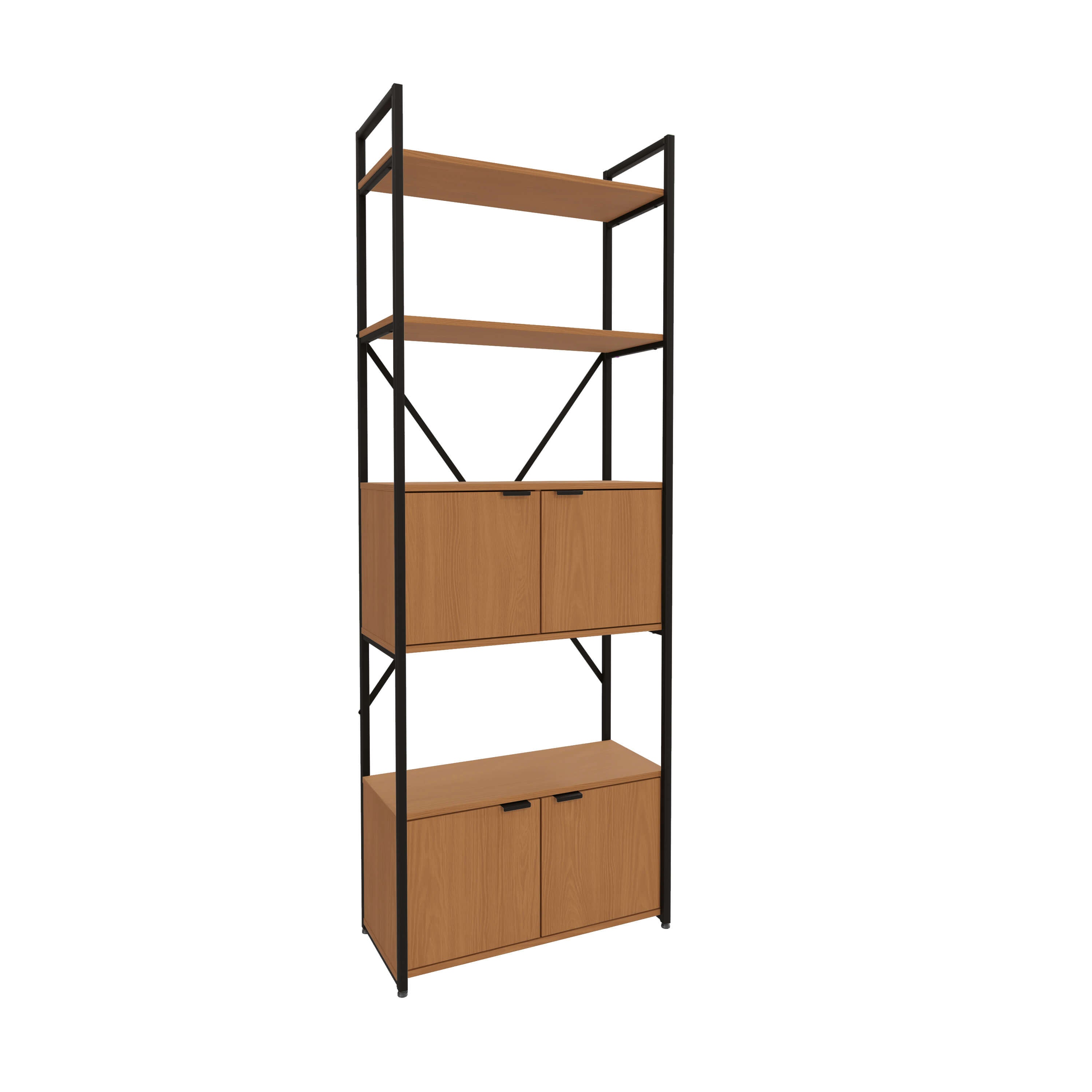 ESTANTERIA CON PUERTAS LINEA INDUSTRIAL HIERRO - BALTON HOGAR