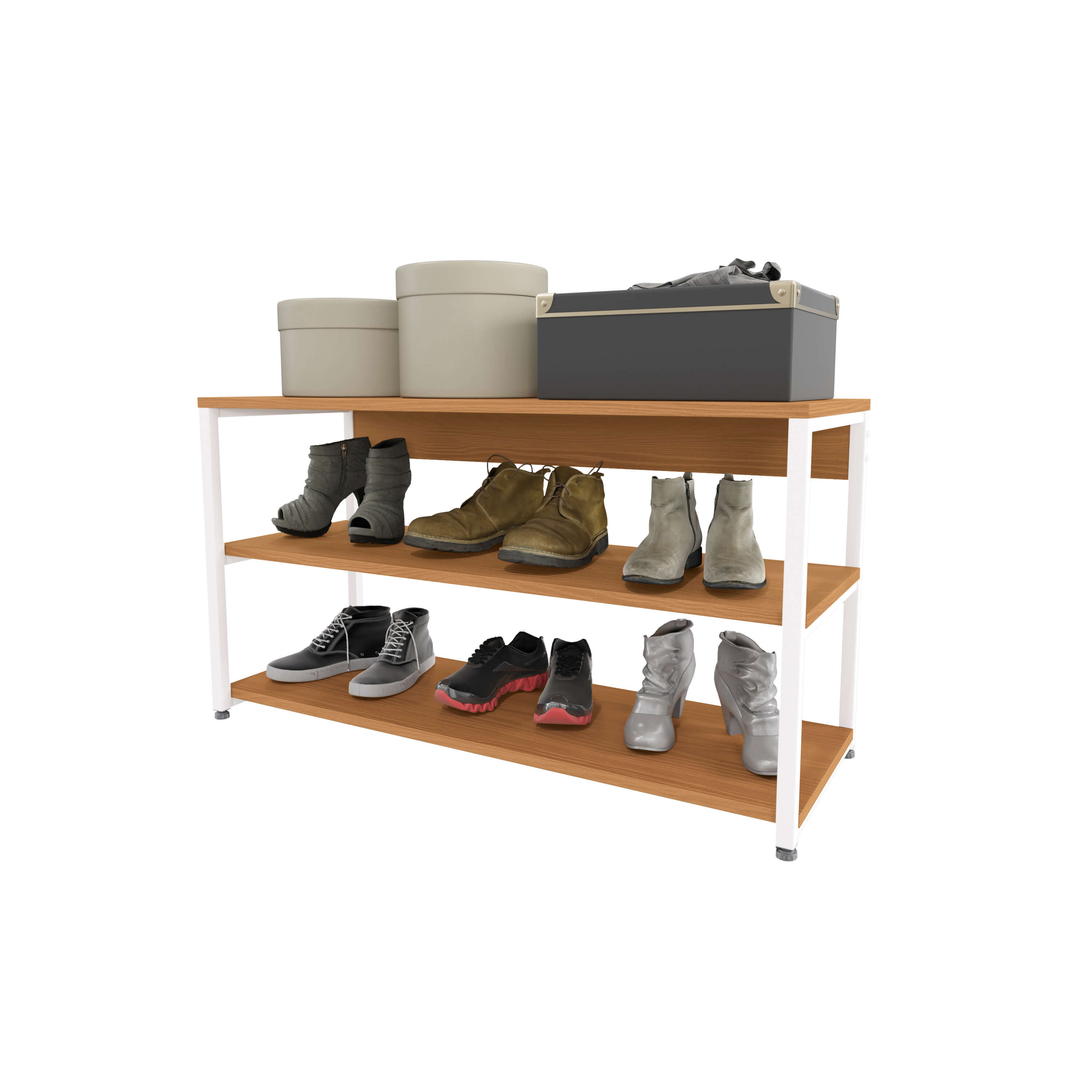 ZAPATERA LINEA INDUSTRIAL HIERRO - BALTON HOGAR