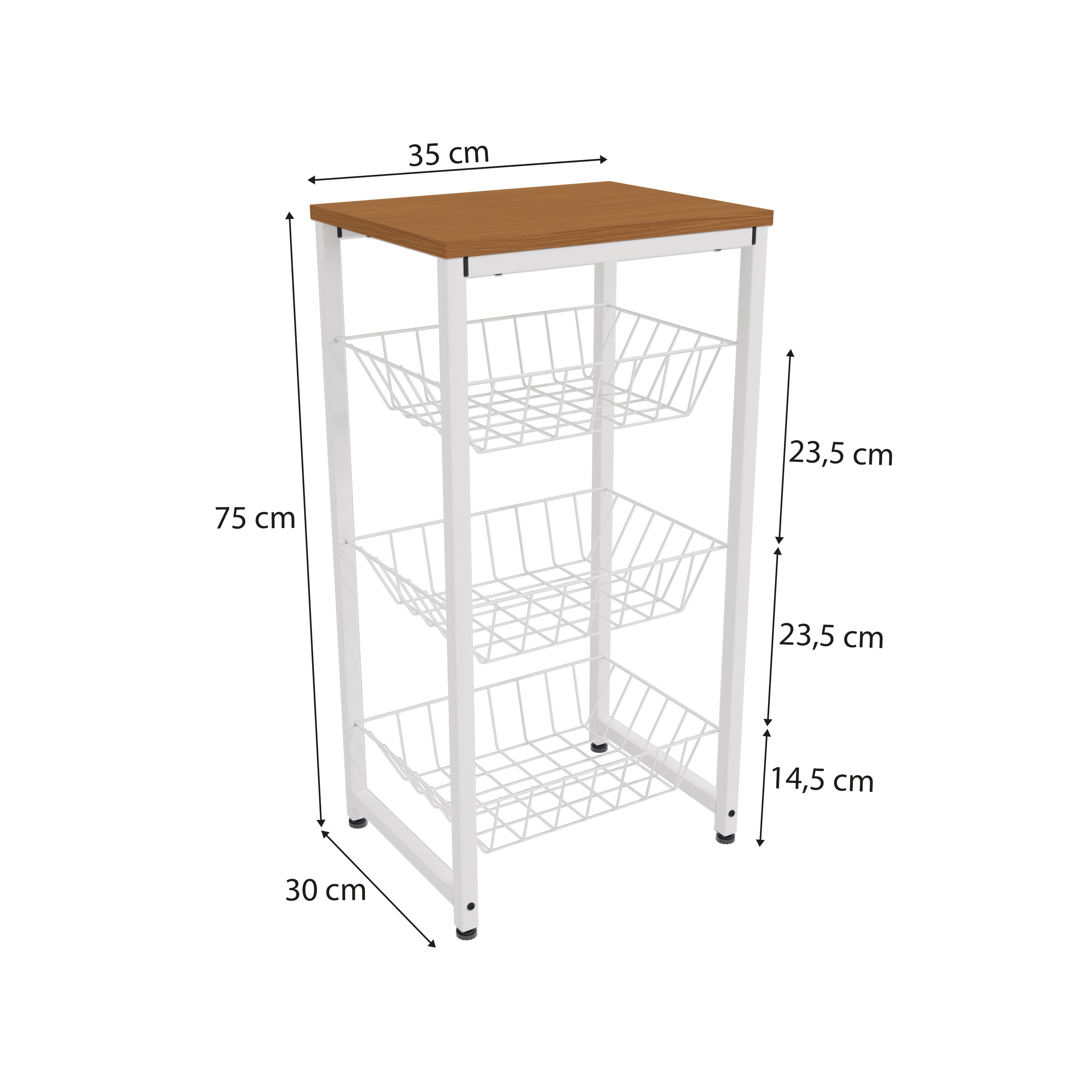 FRUTERO ORGANIZADOR LINEA INDUSTRIAL HIERRO - BALTON HOGAR