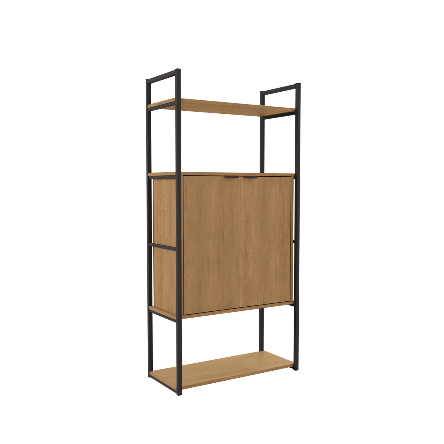 ESTANTERIA ALTA CON PUERTAS LINEA INDUSTRIAL HIERRO - BALTON HOGAR