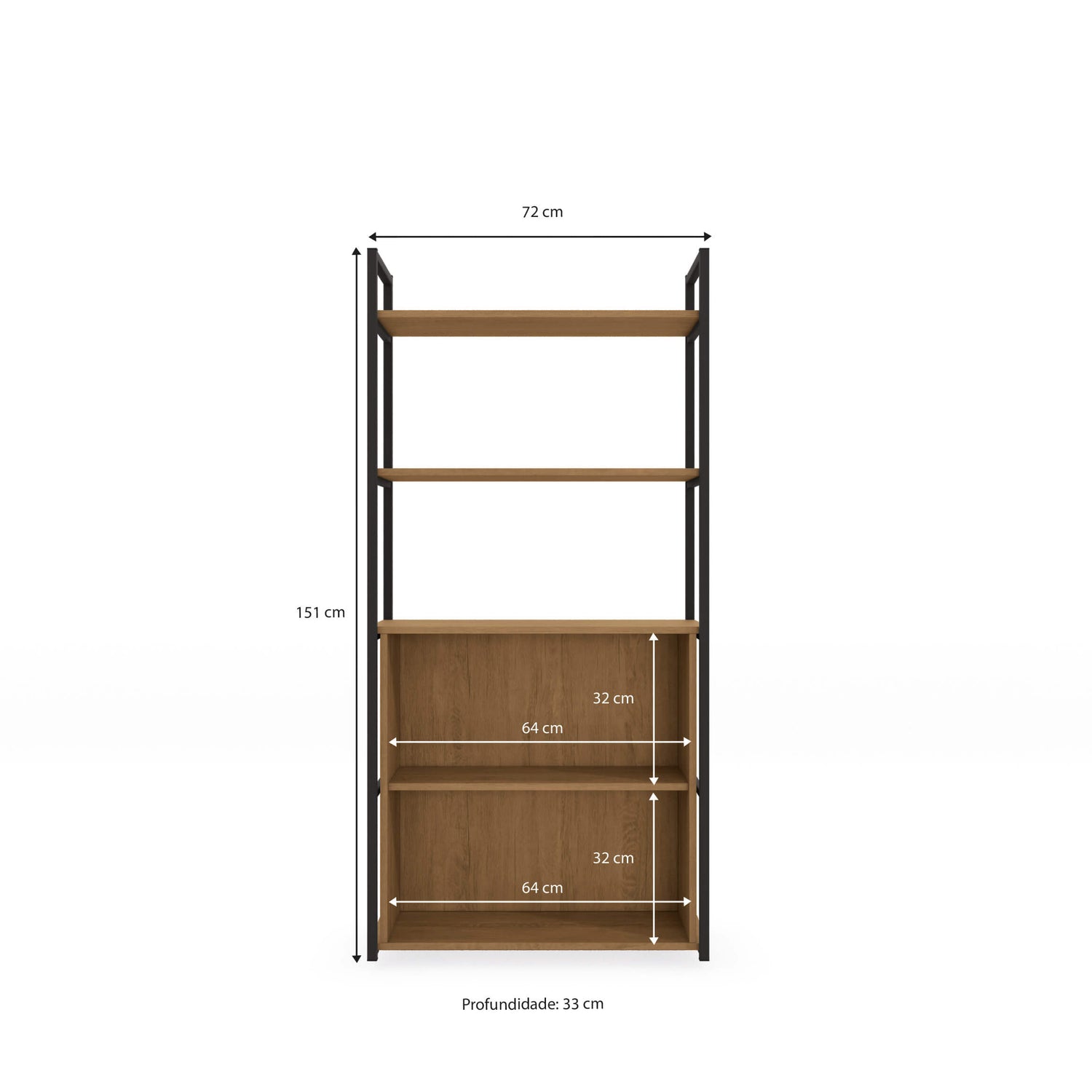 ESTANTERIA ALTA CON PUERTAS LINEA INDUSTRIAL HIERRO - BALTON HOGAR