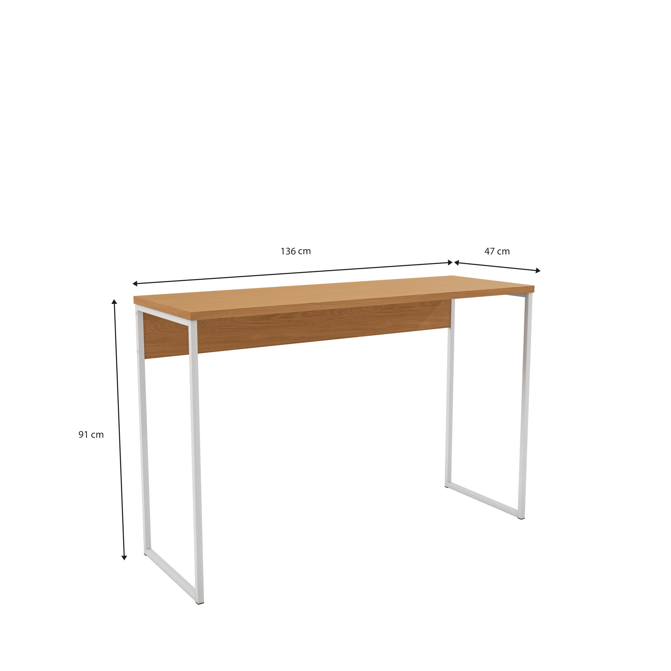 BARRA DESAYUNADOR ISLA 136CM LINEA INDUSTRIAL HIERRO