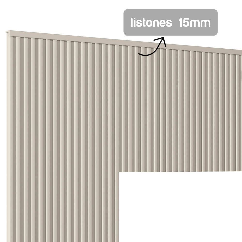 Respaldo de Cama con Listones de Madera Rafaela 240CM