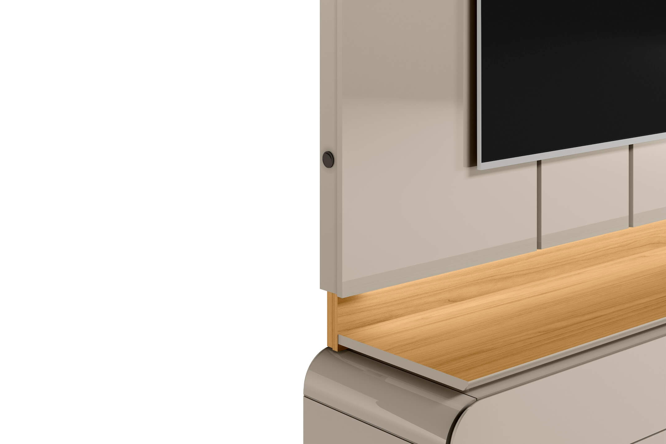 Panel para TV Zurique 200cm con Kit Led MDF/MDP