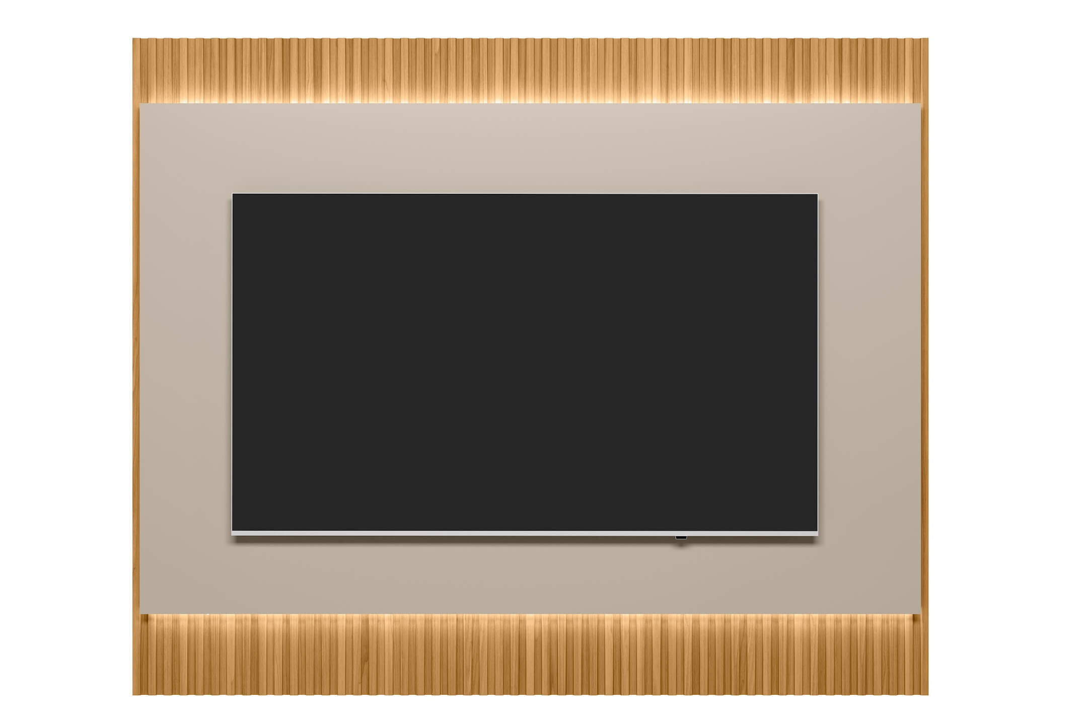 Panel para TV Sao Paulo 220cm con Led MDF/MDP