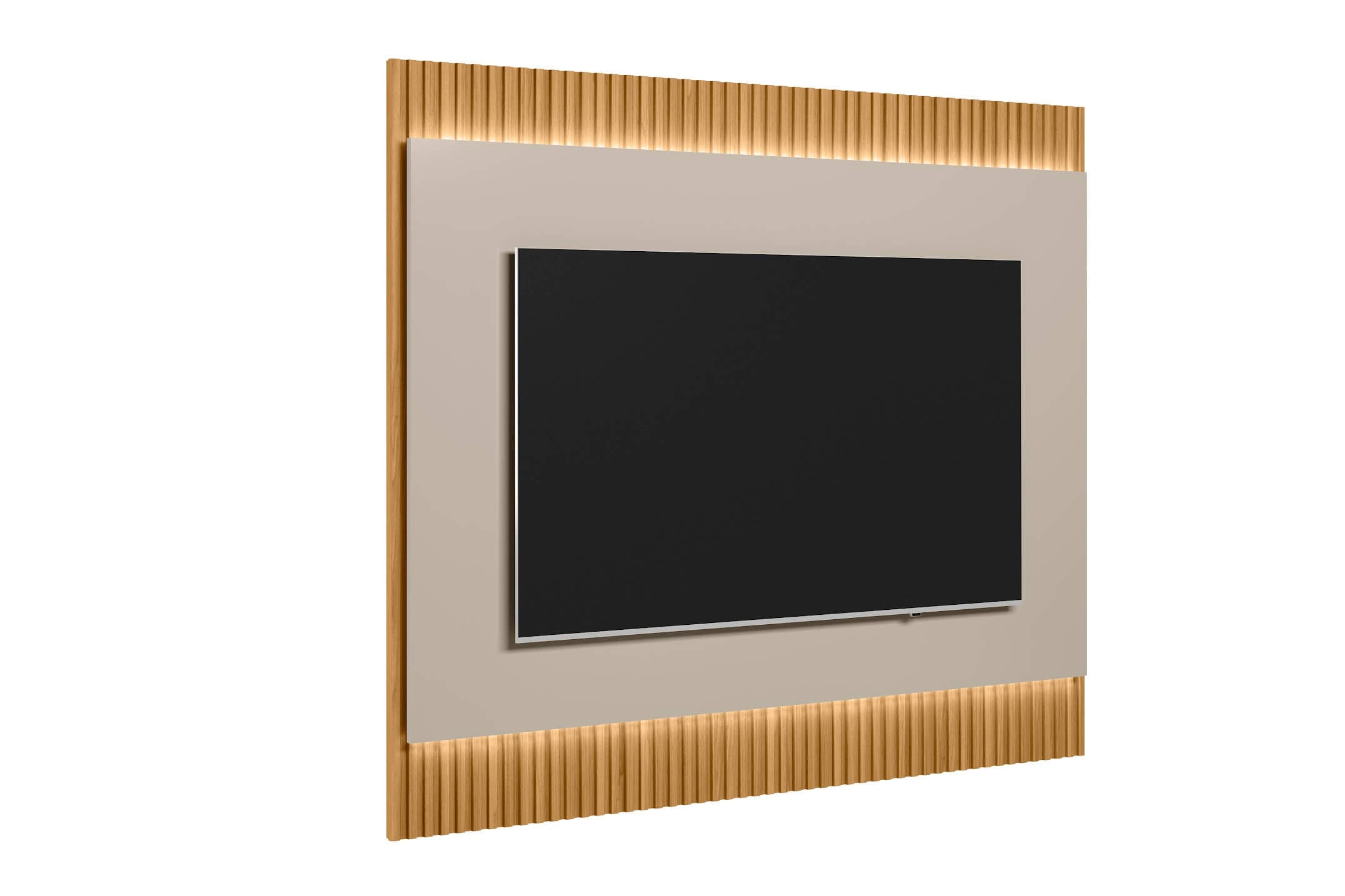Panel para TV Sao Paulo 220cm con Led MDF/MDP