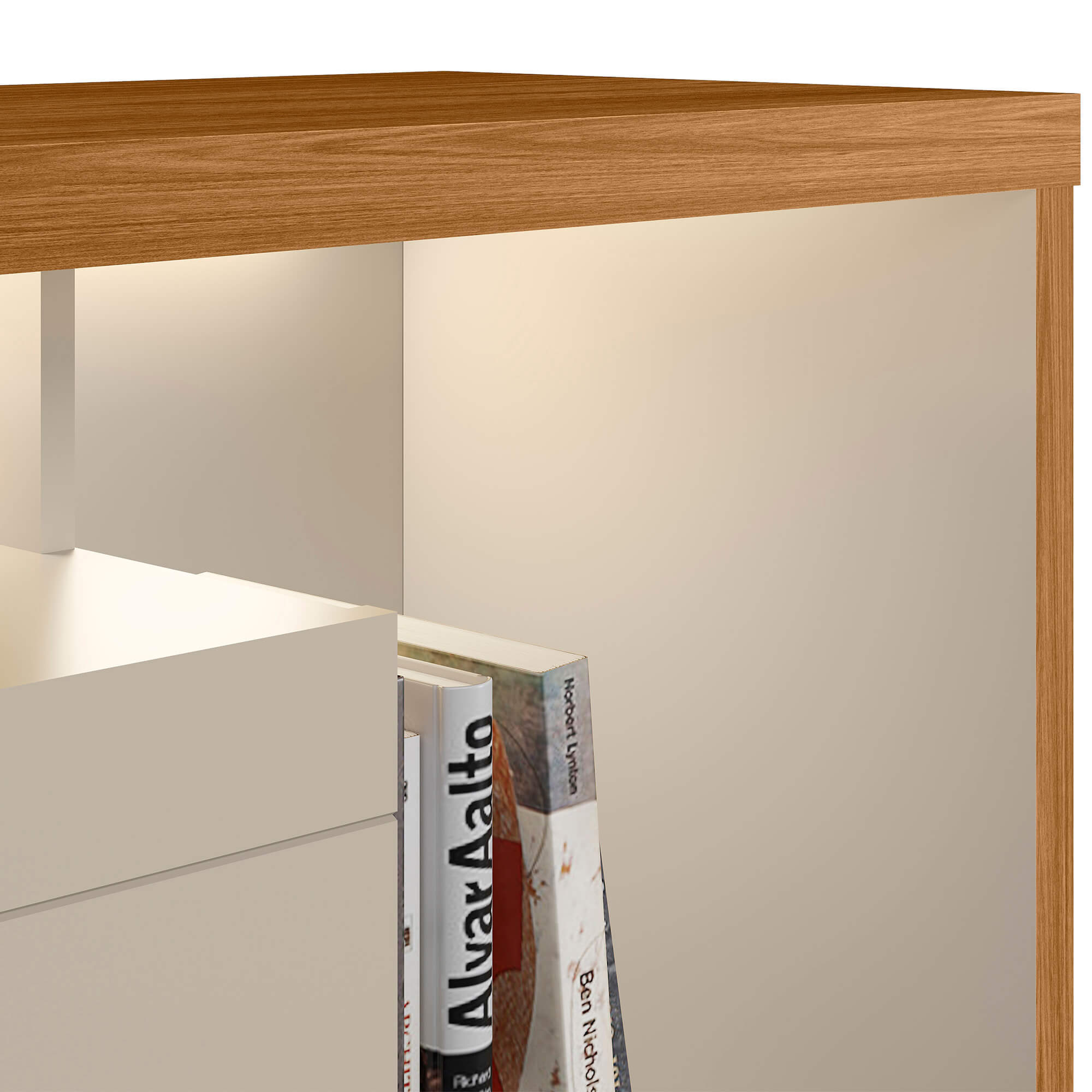 Rack tv Sala Cronos 180cm con tira Led MDF/MDP