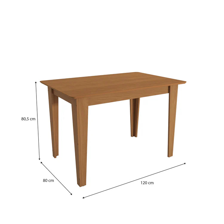 Juego de Comedor Melina 120CM + 4 Sillas Luna