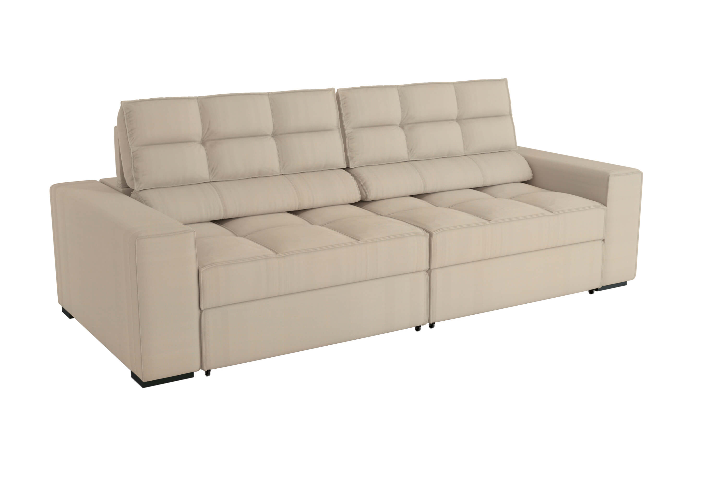 SOFA DELUXE 2.70CM RETRACTIL RECLINABLE 6 POSICIONES