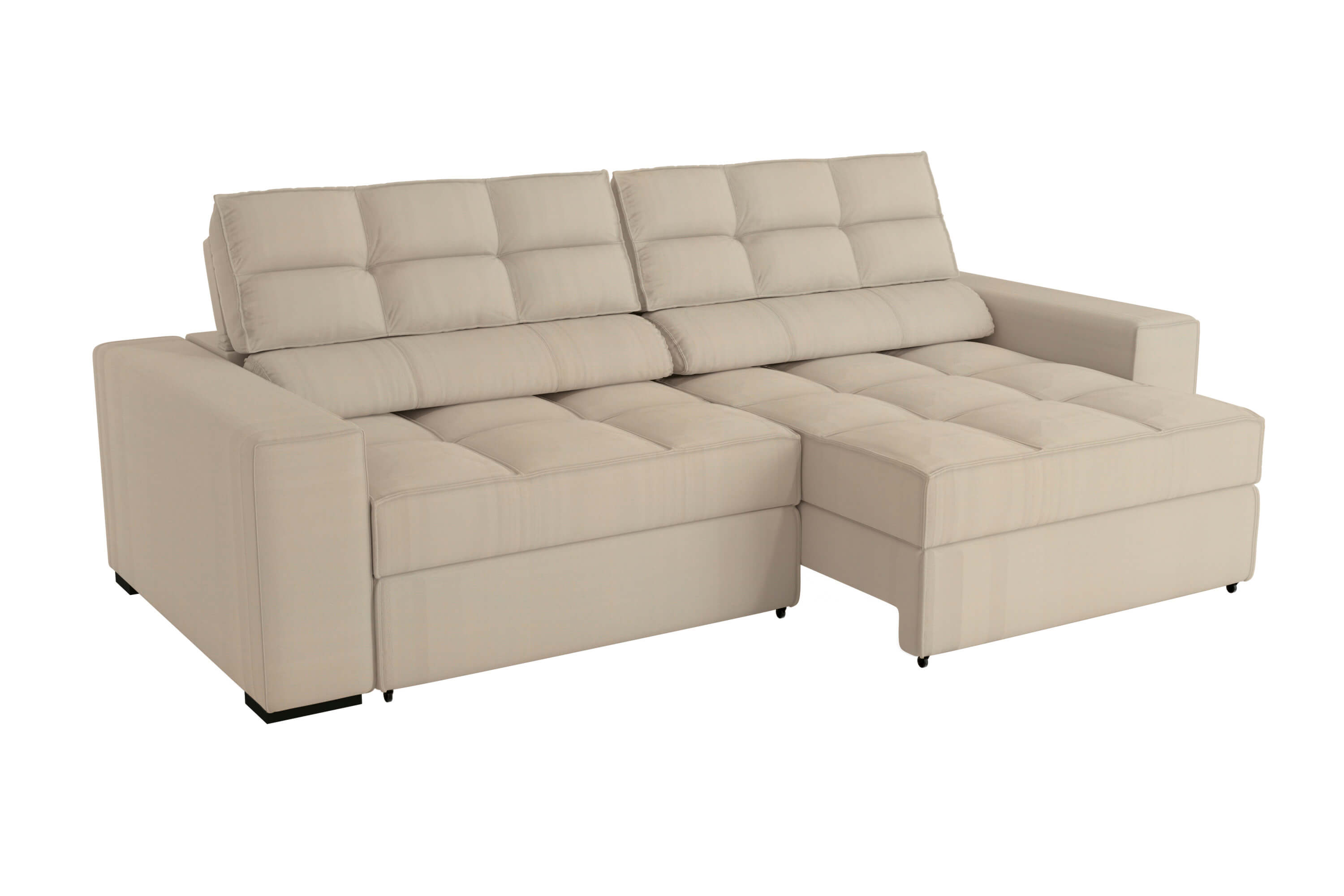 SOFA DELUXE 2.70CM RETRACTIL RECLINABLE 6 POSICIONES