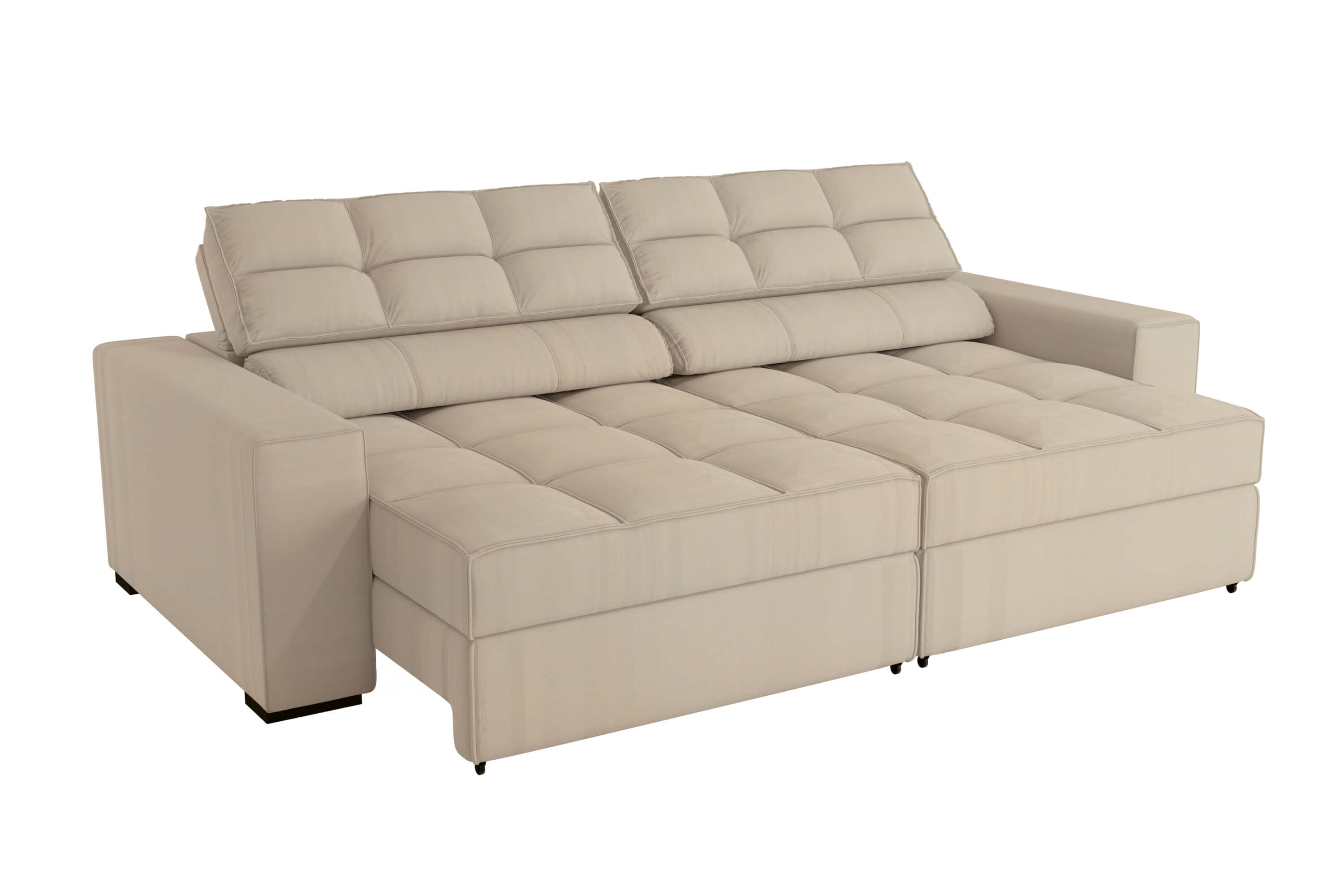 SOFA DELUXE 2.70CM RETRACTIL RECLINABLE 6 POSICIONES