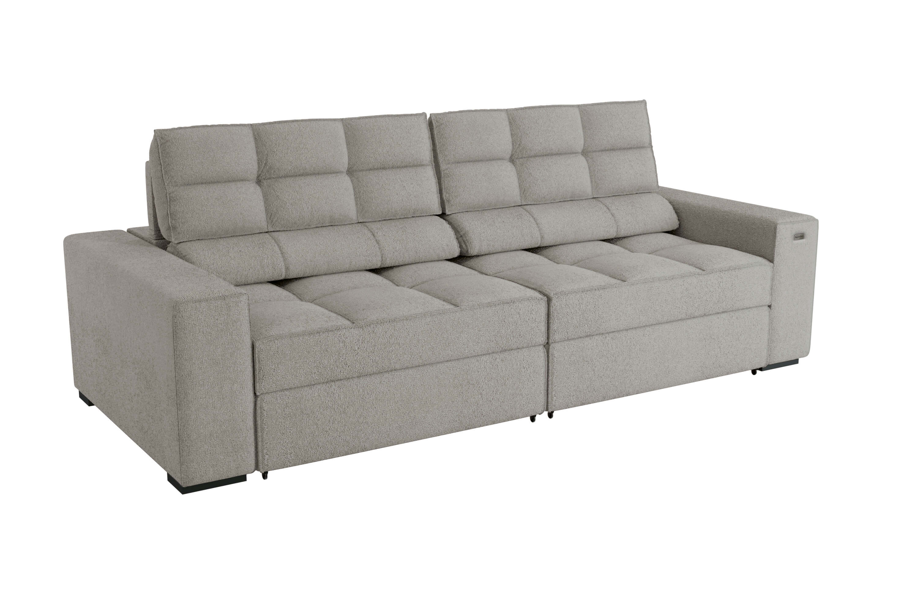 SOFA DELUXE 2.70CM RETRACTIL RECLINABLE 6 POSICIONES