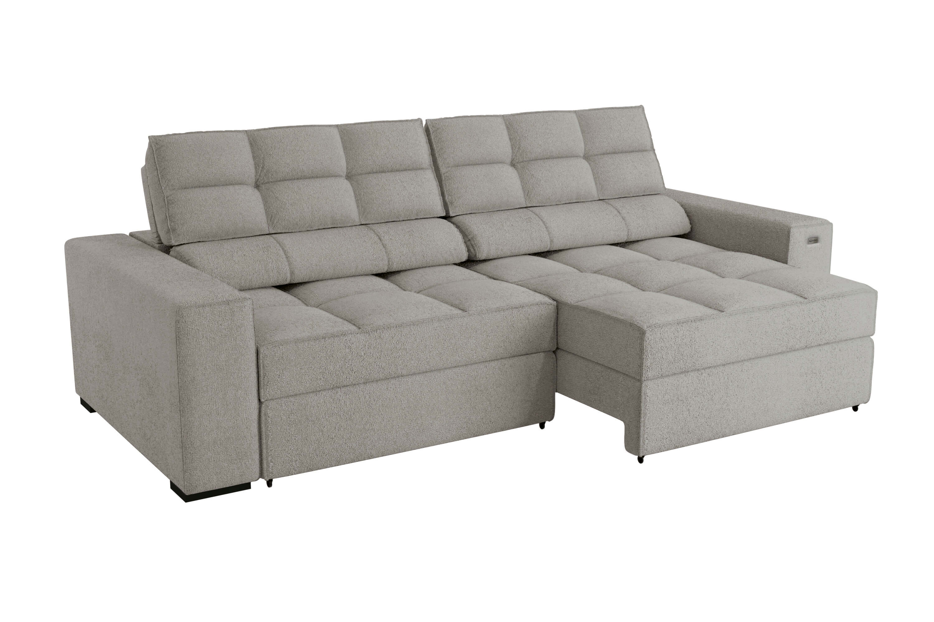 SOFA DELUXE 2.70CM RETRACTIL RECLINABLE 6 POSICIONES