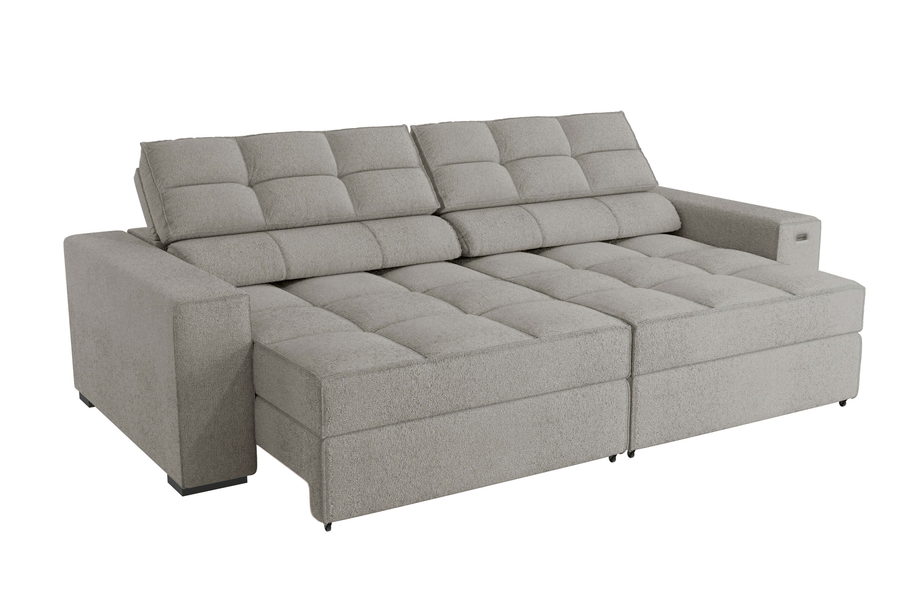 SOFA DELUXE 2.70CM RETRACTIL RECLINABLE 6 POSICIONES
