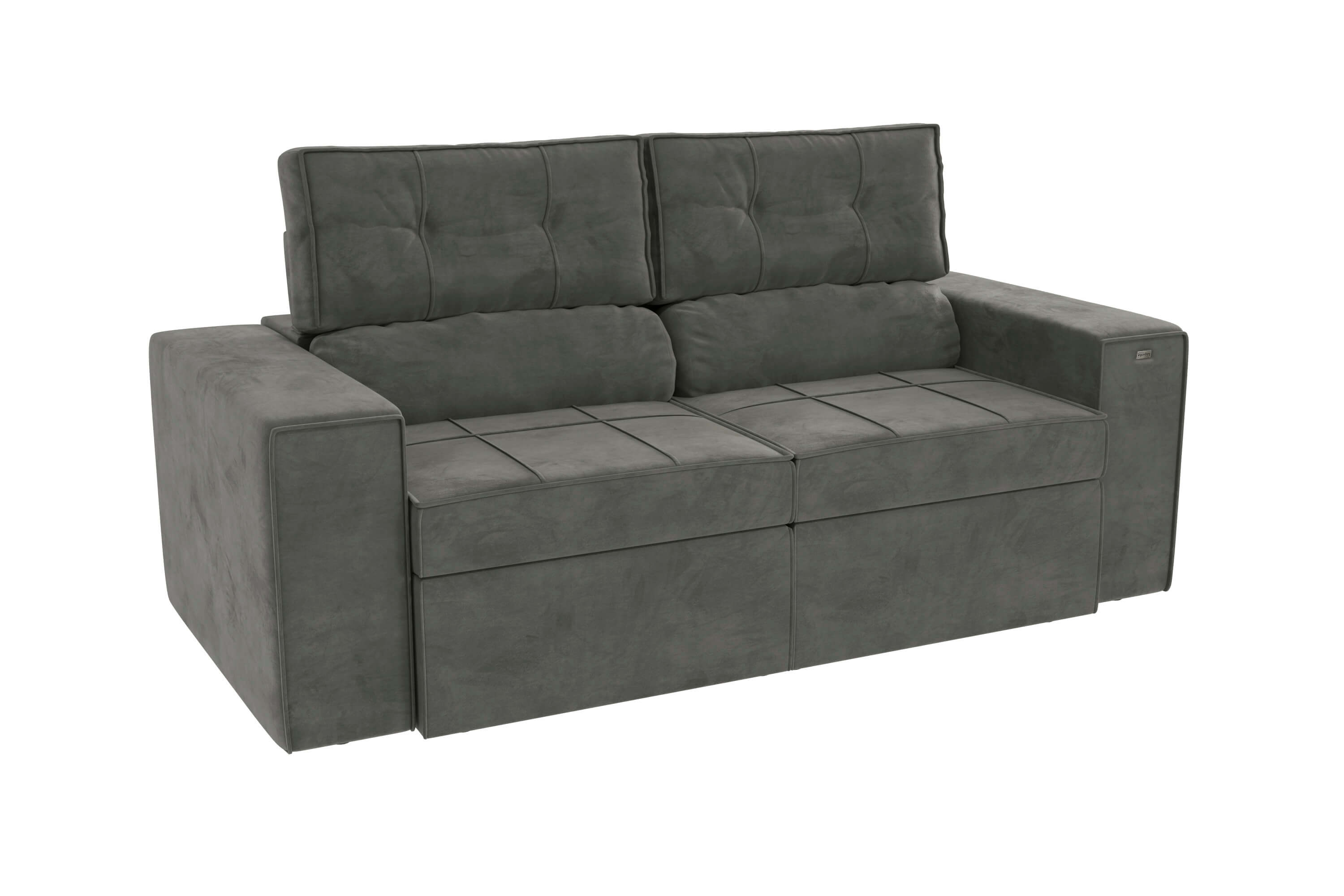 SOFA RETRACTIL/RECLINABLE 6 POSICIONES LANUS 206CM