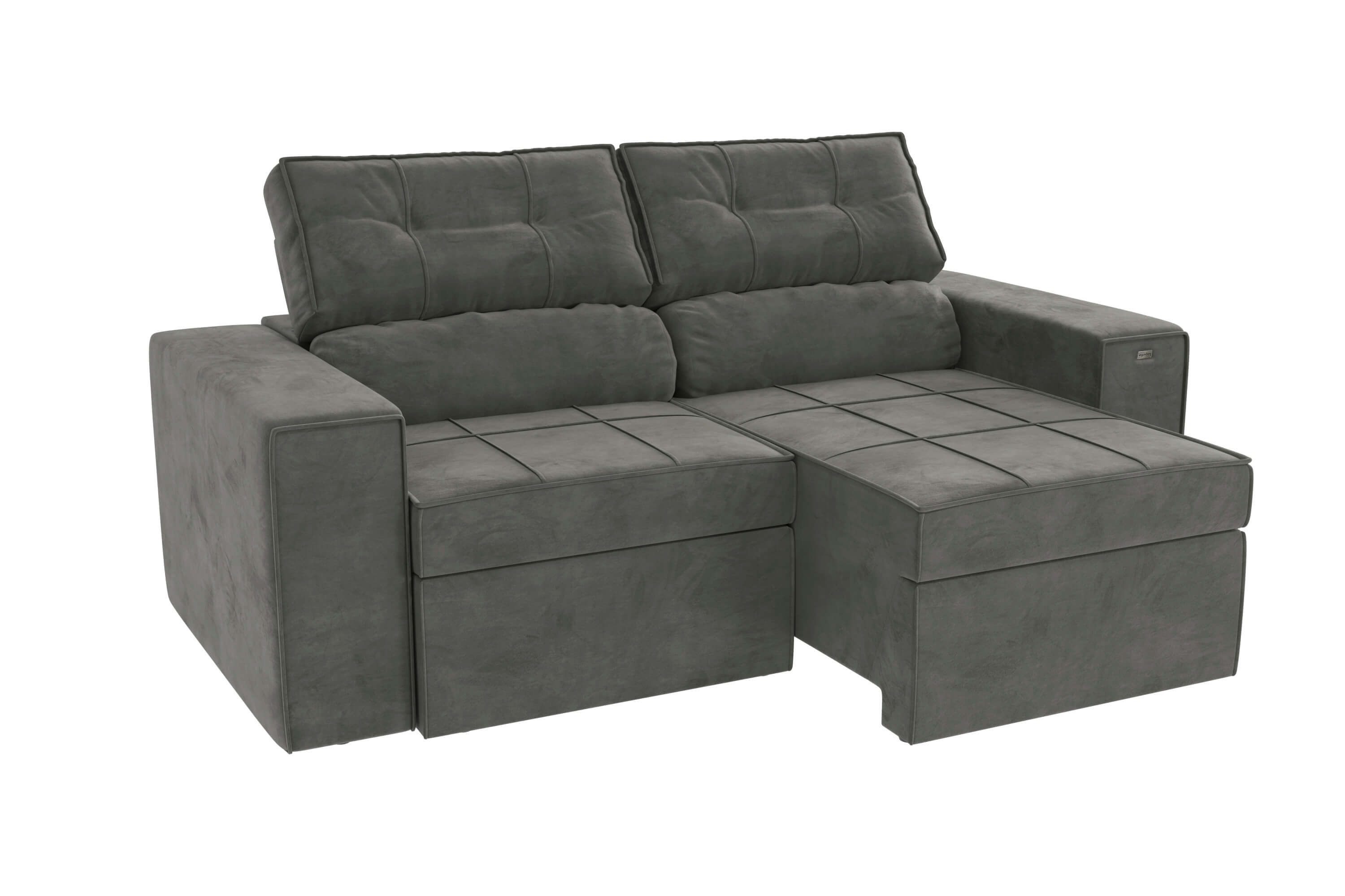 SOFA RETRACTIL/RECLINABLE 6 POSICIONES LANUS 206CM