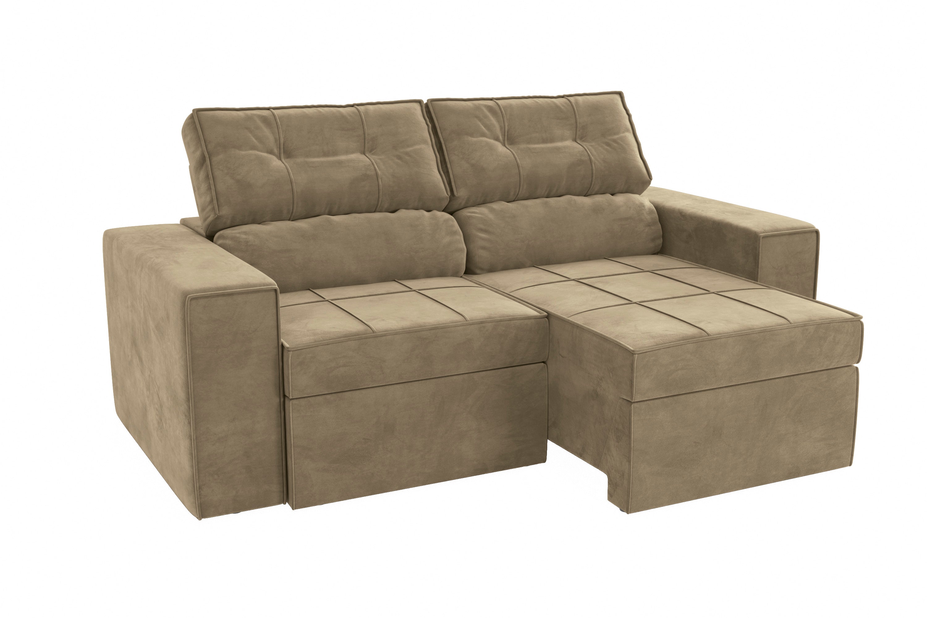 SOFA RETRACTIL/RECLINABLE 6 POSICIONES LANUS 206CM