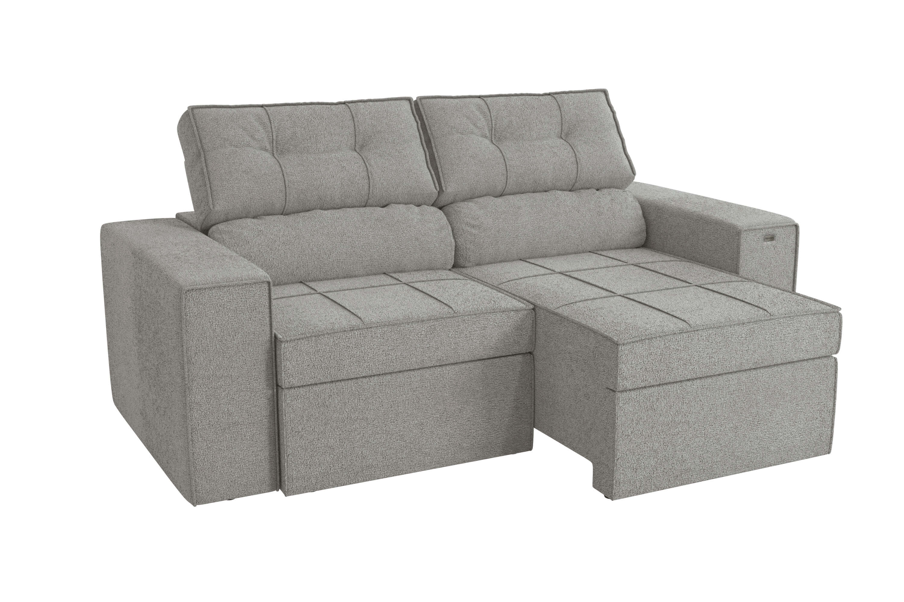 SOFA RETRACTIL/RECLINABLE 6 POSICIONES LANUS 206CM