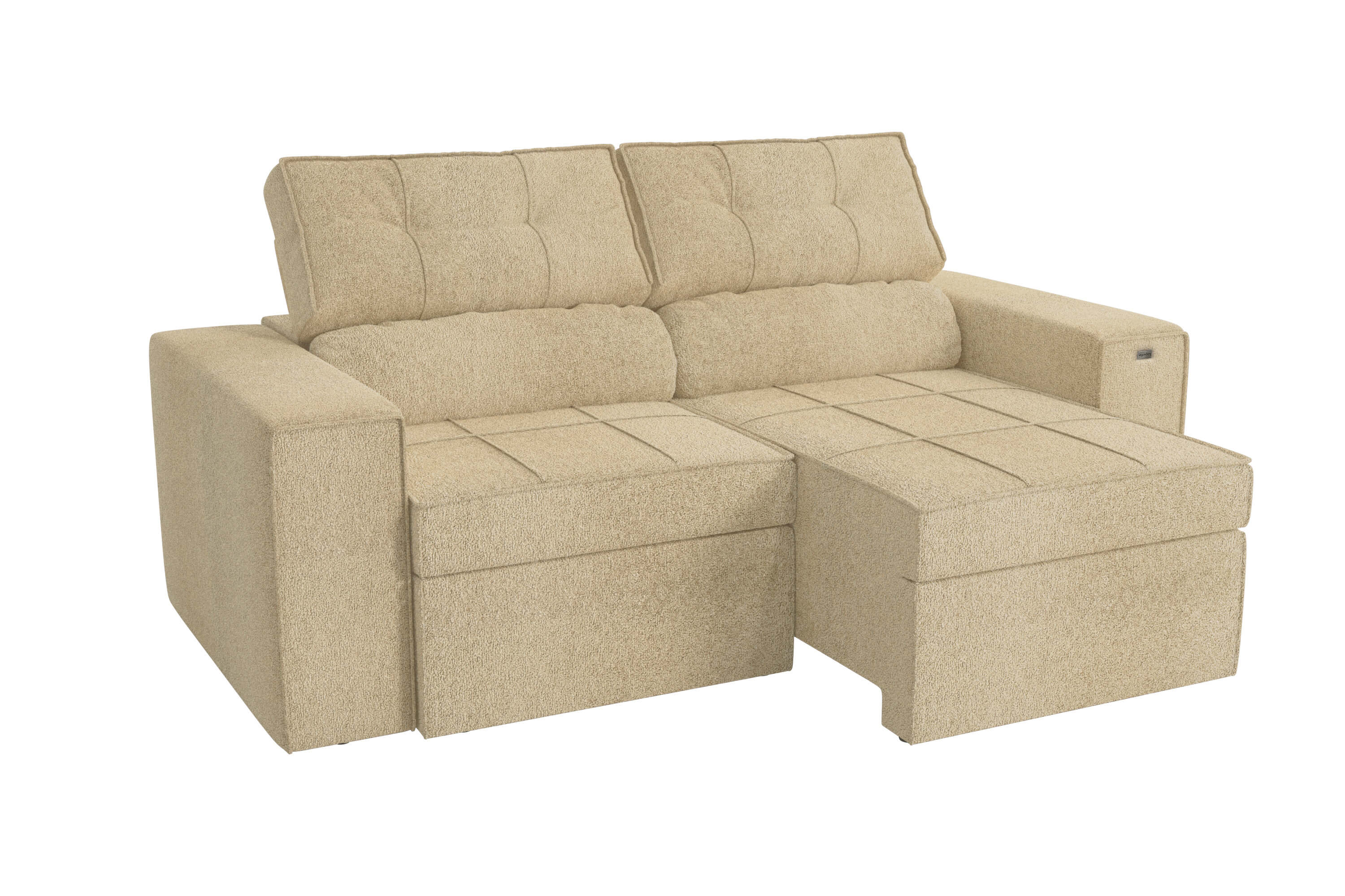 SOFA RETRACTIL/RECLINABLE 6 POSICIONES LANUS 206CM