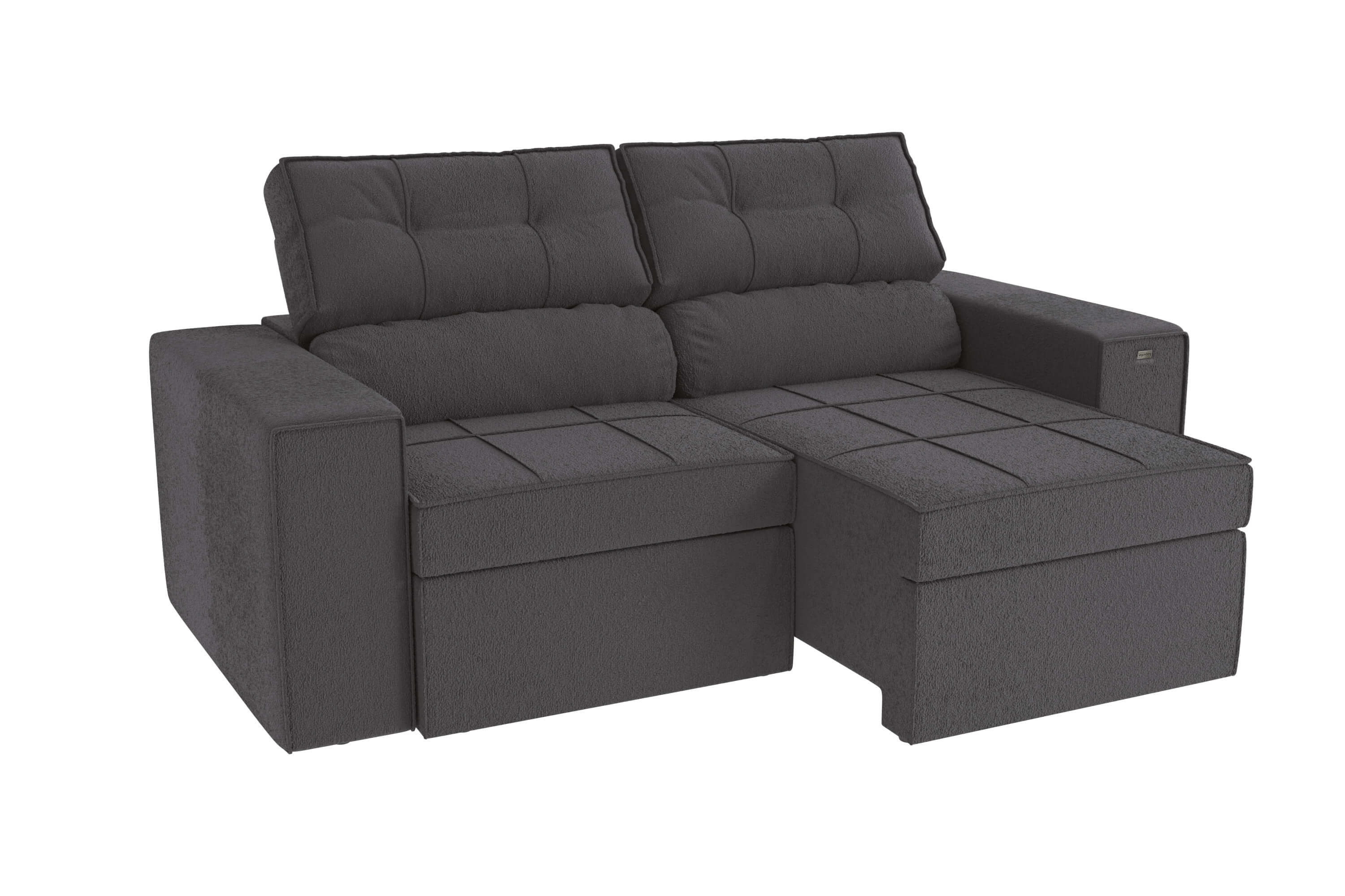 SOFA RETRACTIL/RECLINABLE 6 POSICIONES LANUS 206CM