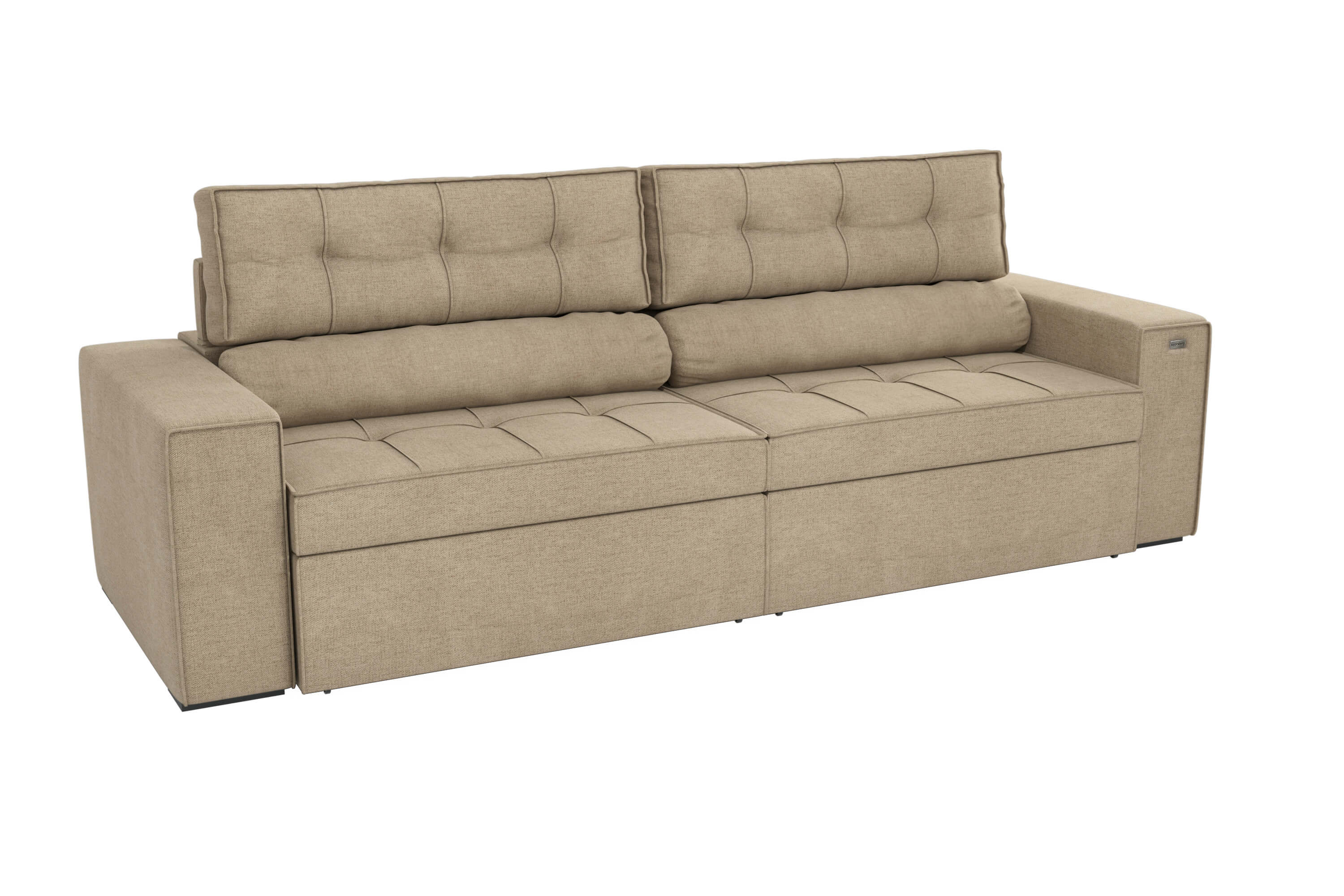 SOFA LANUS ARENA 2.70CM RETRACTIL RECLINABLE