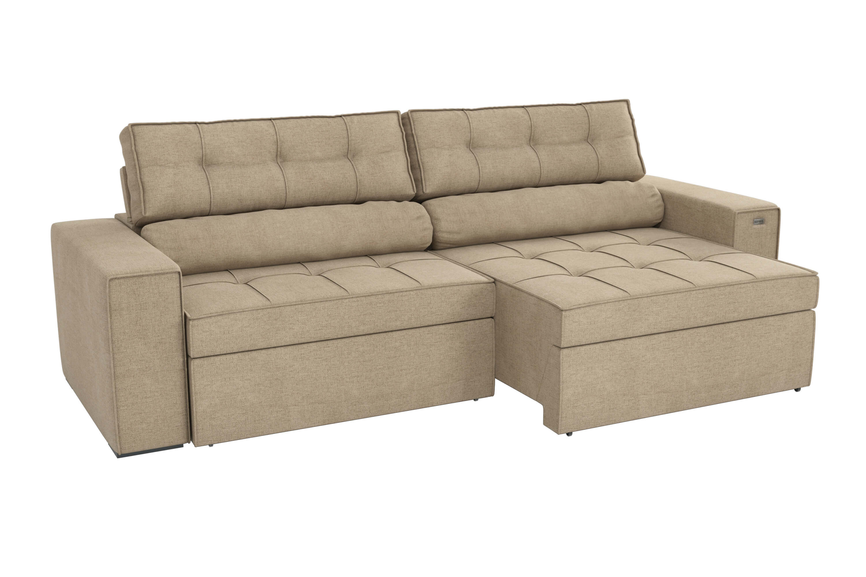 SOFA LANUS ARENA 2.70CM RETRACTIL RECLINABLE