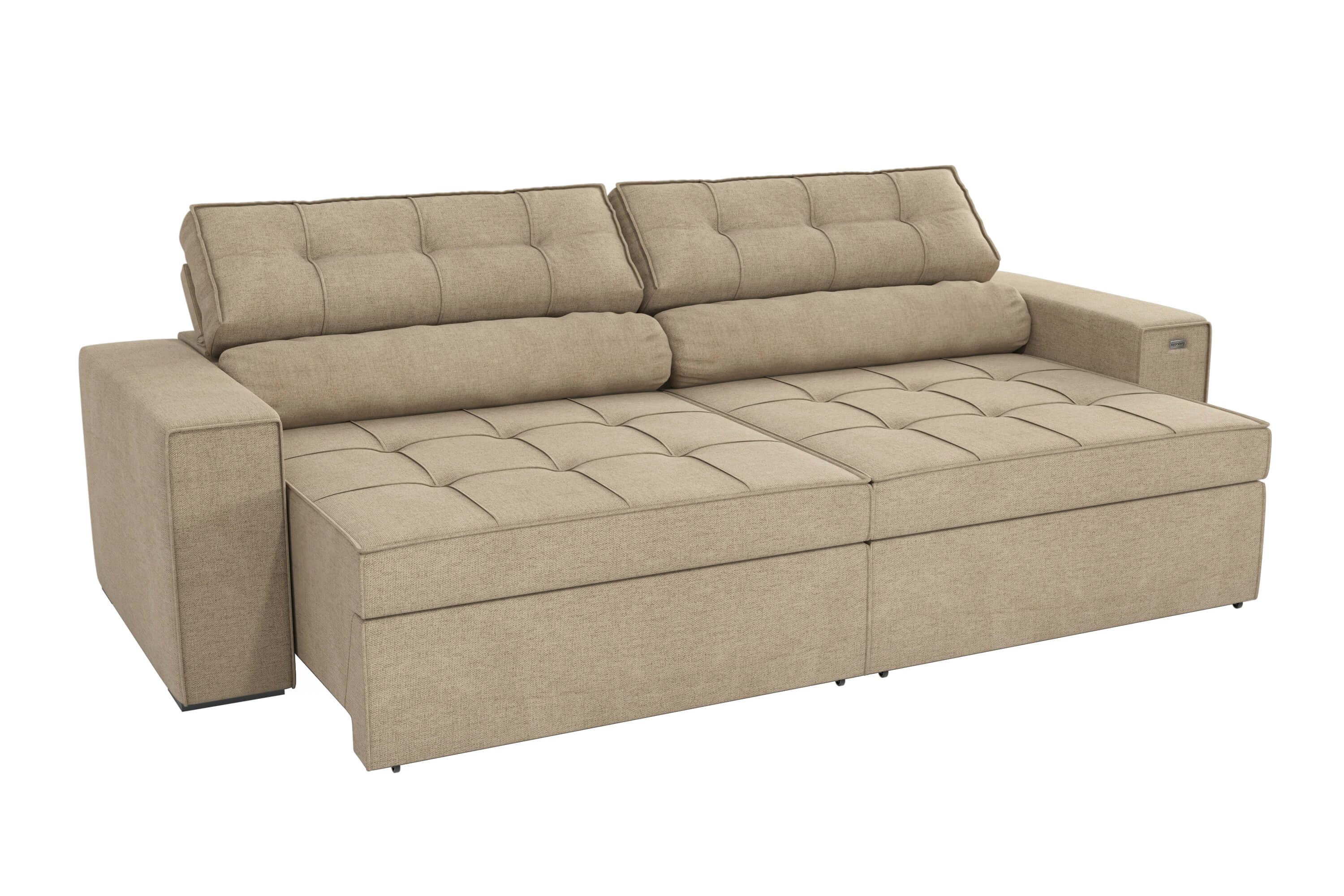 SOFA LANUS ARENA 2.70CM RETRACTIL RECLINABLE